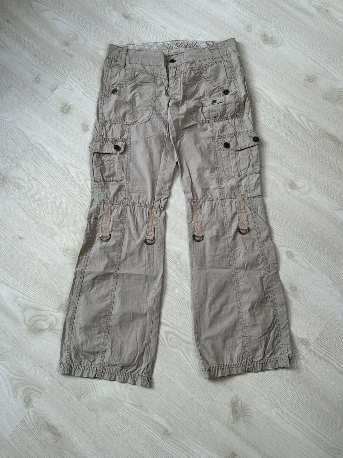 14th Addiction × Japanese Brand Vintage Y2k Cargo Baggy Pants Womens Streetwear Size 32" / US 10 / IT 46 - 5 Thumbnail