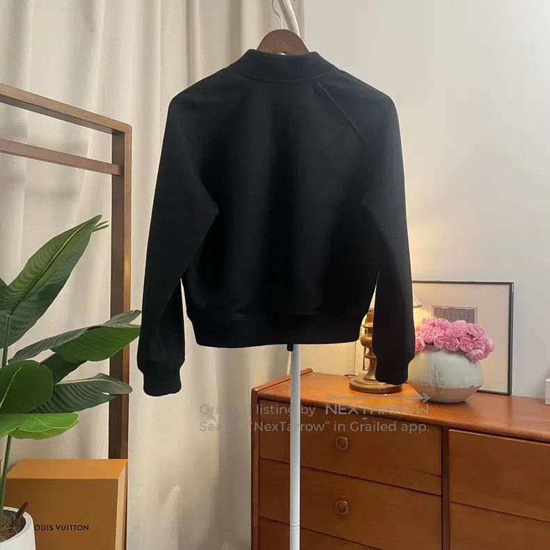 Hermes Hermes Solid-color zipper leisure long-sleeve knit top in Size XXS / US 00 / IT 34 - 2 Thumbnail
