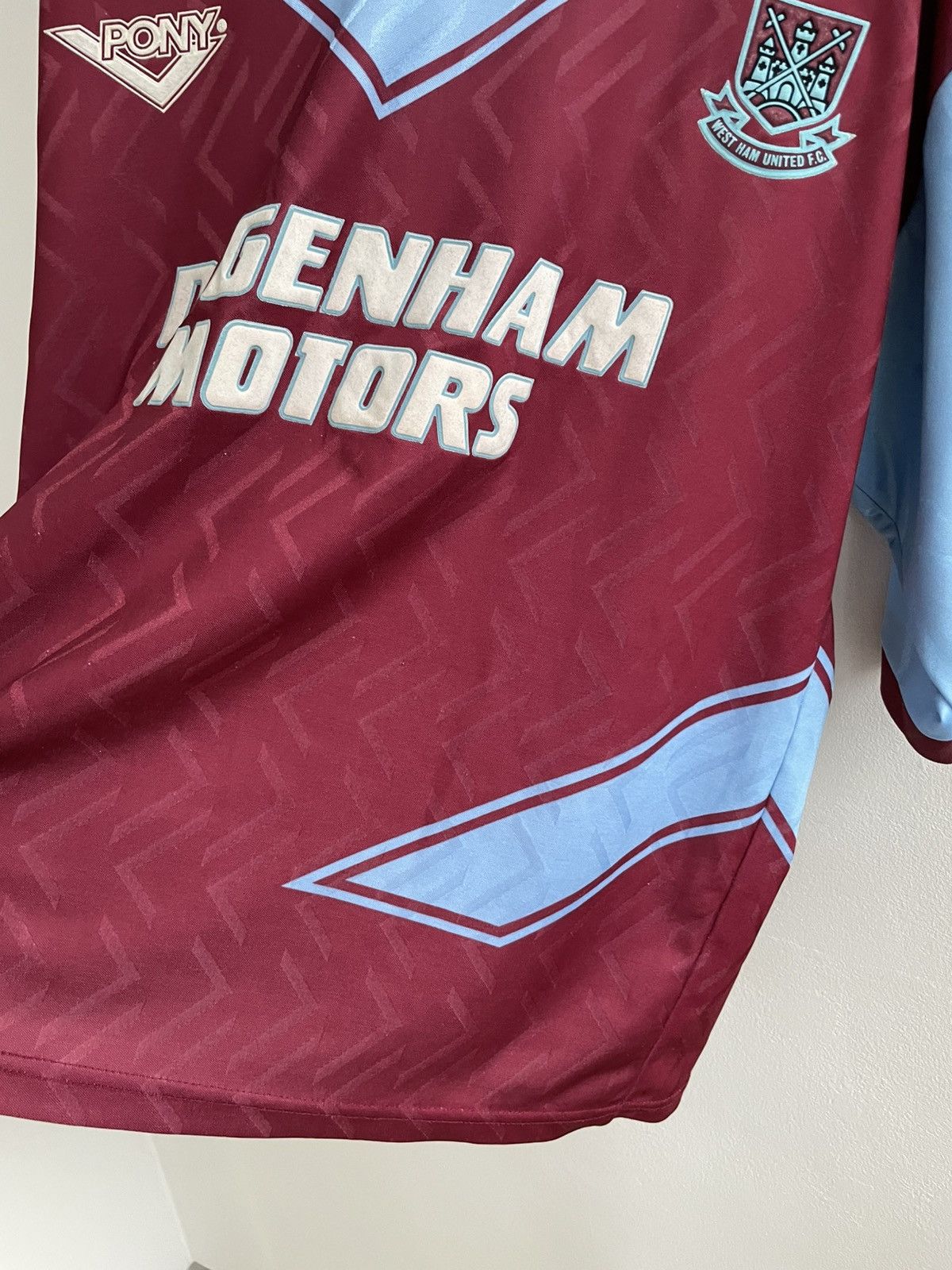 Vintage West Ham United 1993 1994 1995 Football Shirt Soccer Jersey Size US XXL / EU 58 / 5 - 13 Thumbnail