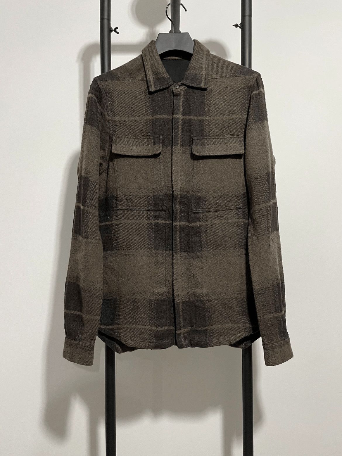 Other Rick Owens Plaid Shirt Jacket-2507 Size US S / EU 44-46 / 1 - 1 Thumbnail