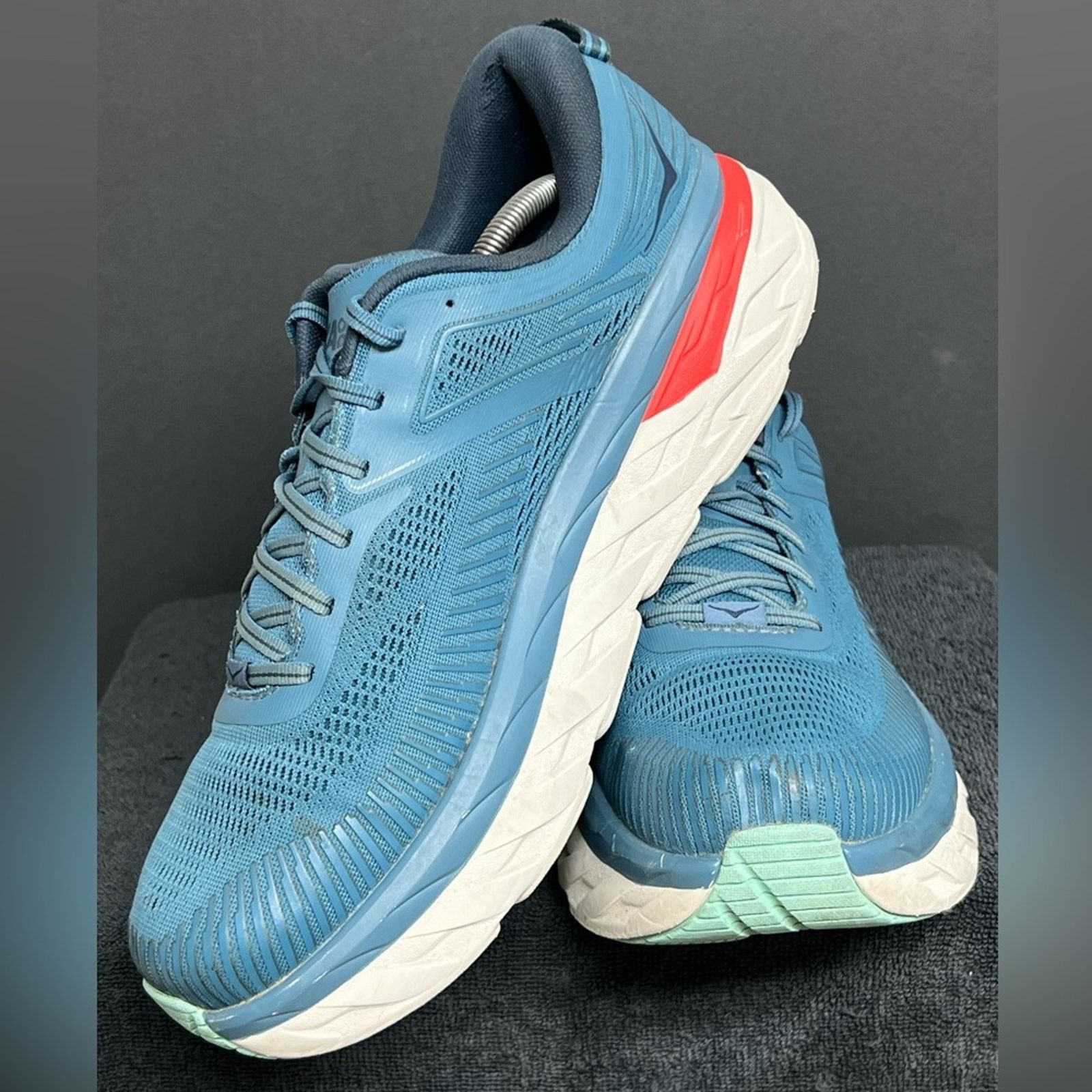Hoka Hoka One One Bondi 7 Men's Size 12.5 2E WIDE Running Shoes Size US 12.5 / EU 45-46 - 3 Thumbnail