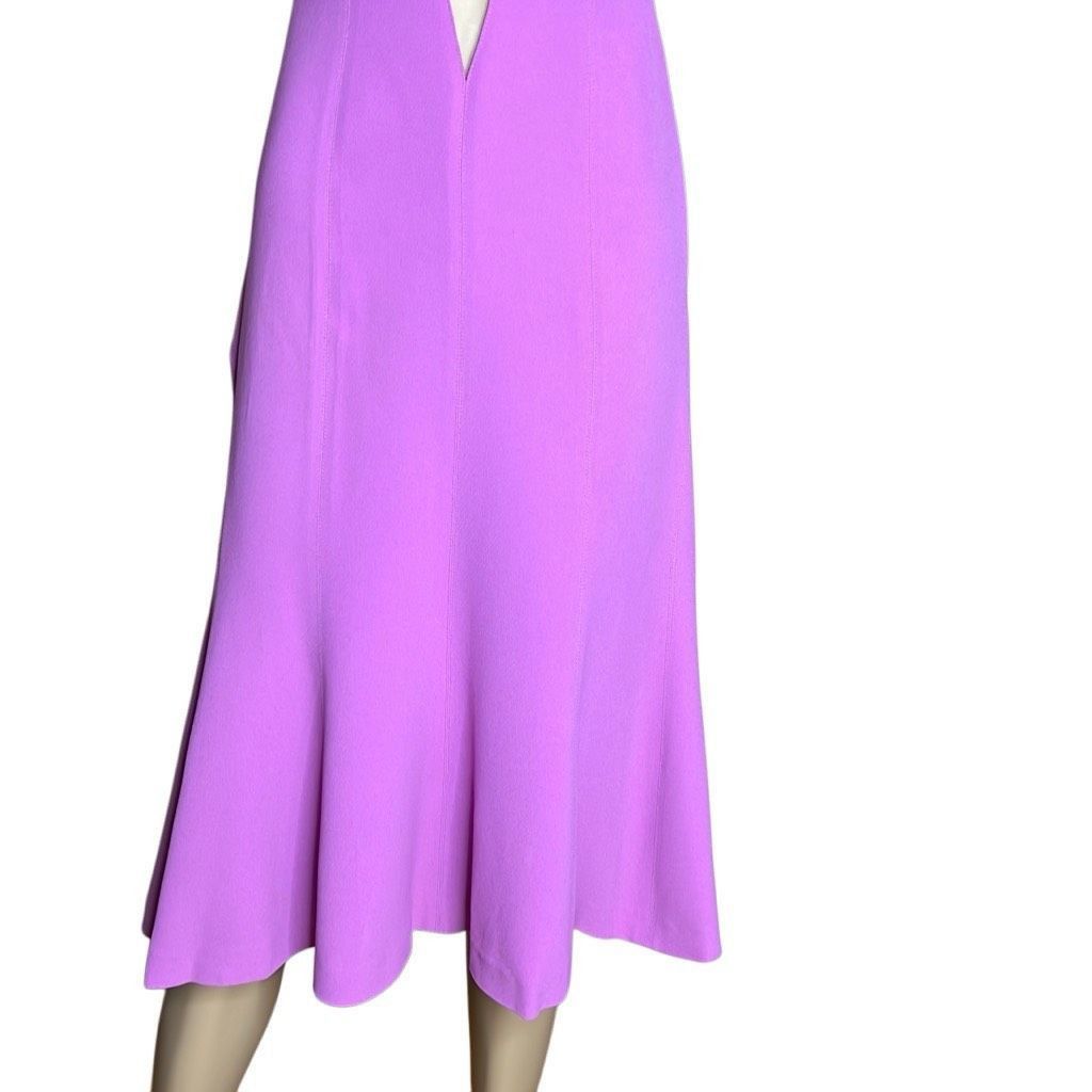 Cult Gaia NWT Gai Mattiolo Plunging V-neckline Structured Cups Cut-out front detail Purple Hue 4 / 6 (025) Size S / US 4 / IT 40 - 4 Thumbnail