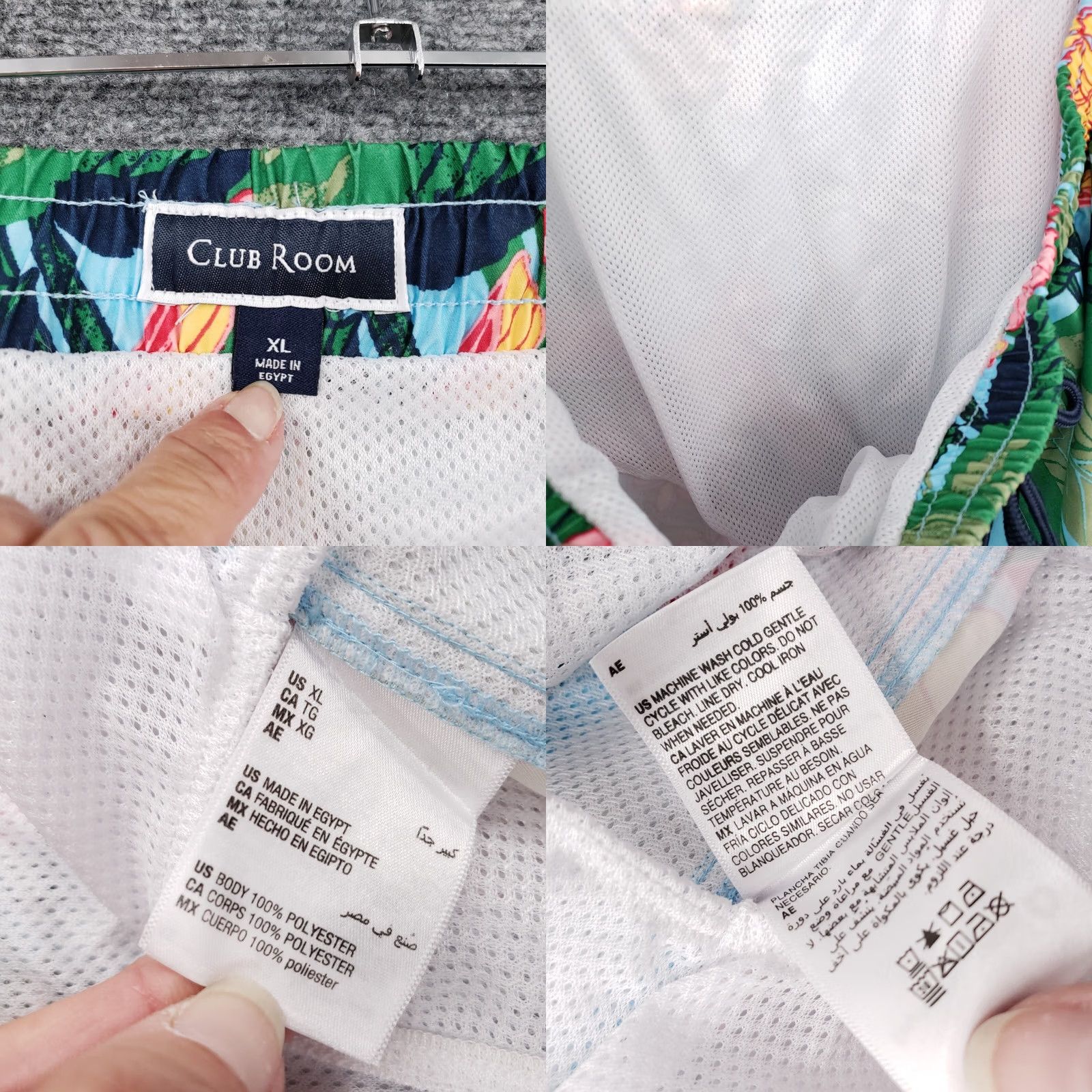 Club Room Club Room Swim Trunk Shorts Mens XL Floral Hibiscus Boardshort Tropical Beach Size US 36 / EU 52 - 8 Thumbnail