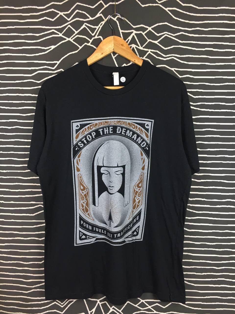 Vintage Stop The Demand Fight The New Drug Anti Porn Campaign Tee Size US L / EU 52-54 / 3 - 1 Thumbnail
