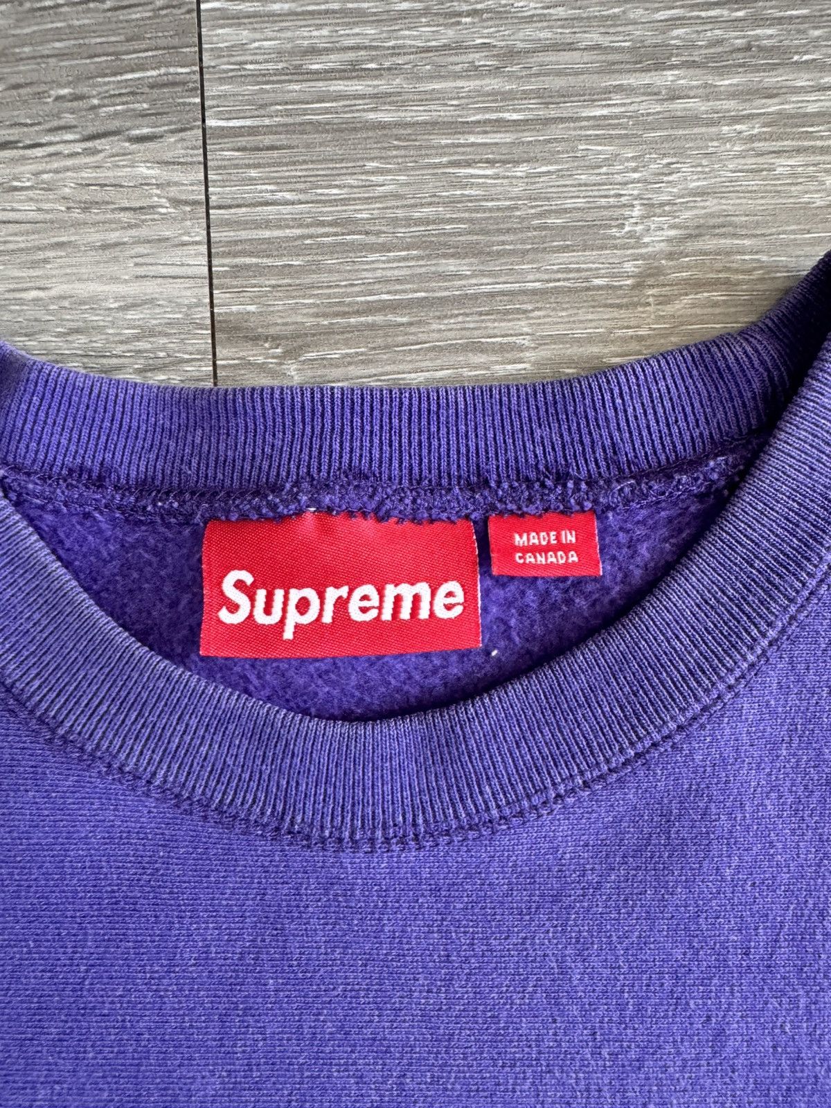 Supreme Supreme Purple Box Logo Crewneck 2004 Size US XL / EU 56 / 4 - 4 Thumbnail