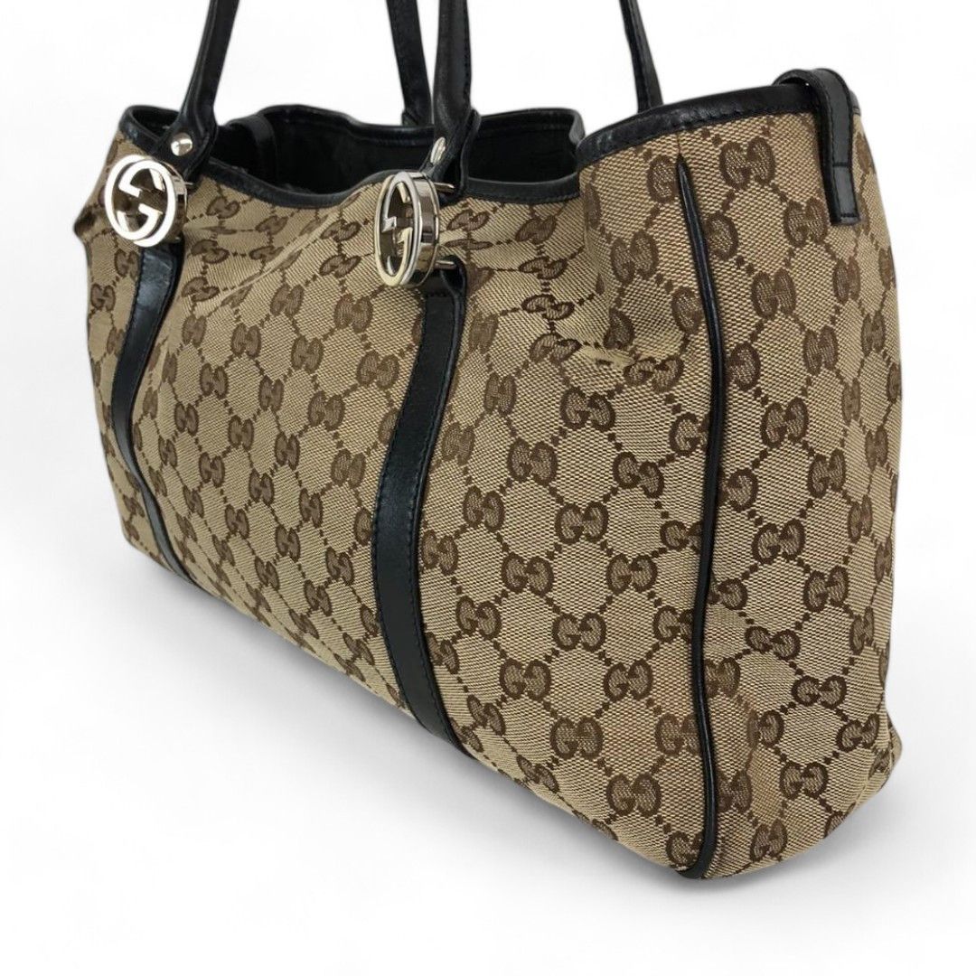 Gucci Gucci - Twins Handbag Shoulder Bag Monogram Canvas Leather Size ONE SIZE - 4 Thumbnail
