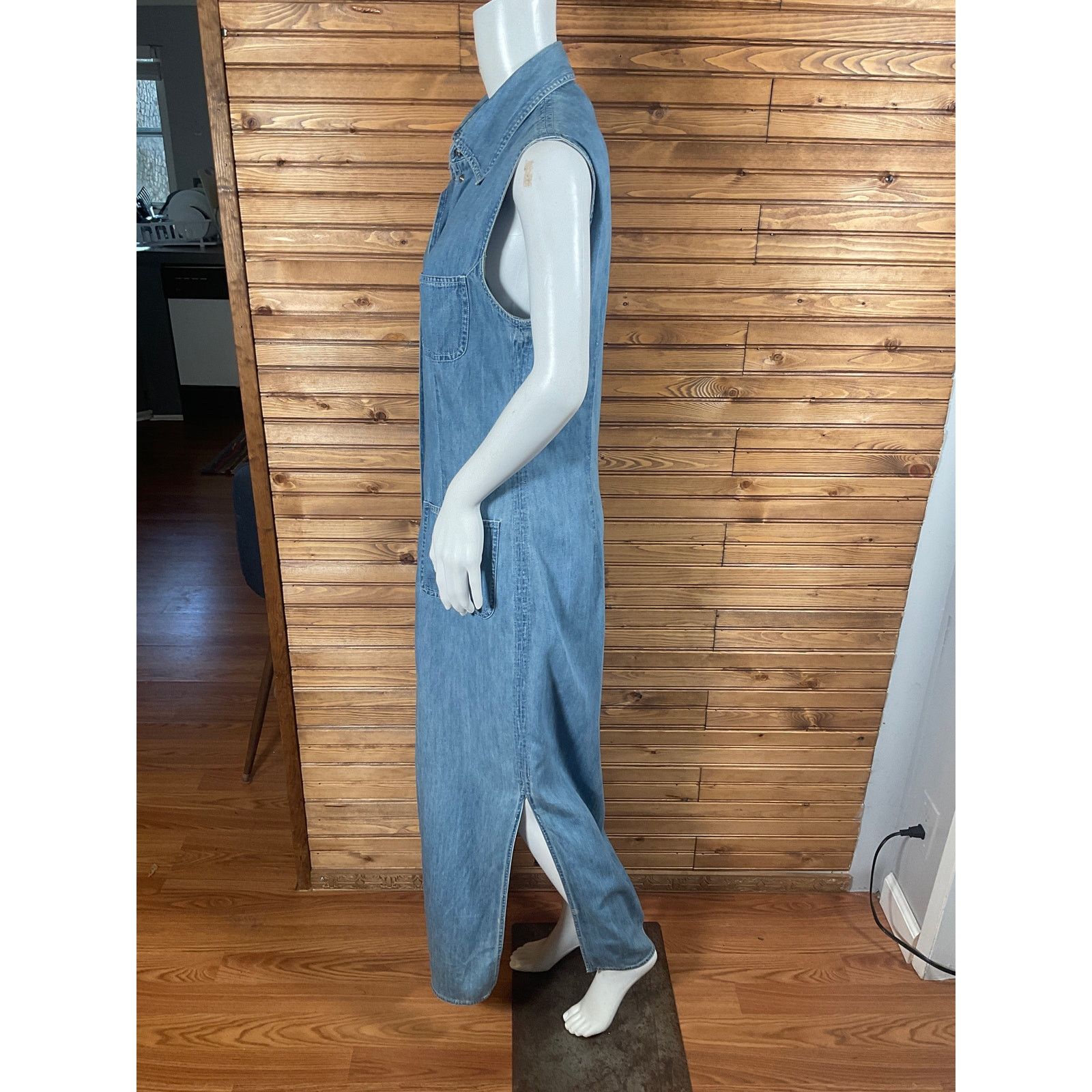 Other Limited Jeans Light Denim Pearl Snap Dress Medium Vintage Size M / US 6-8 / IT 42-44 - 8 Thumbnail