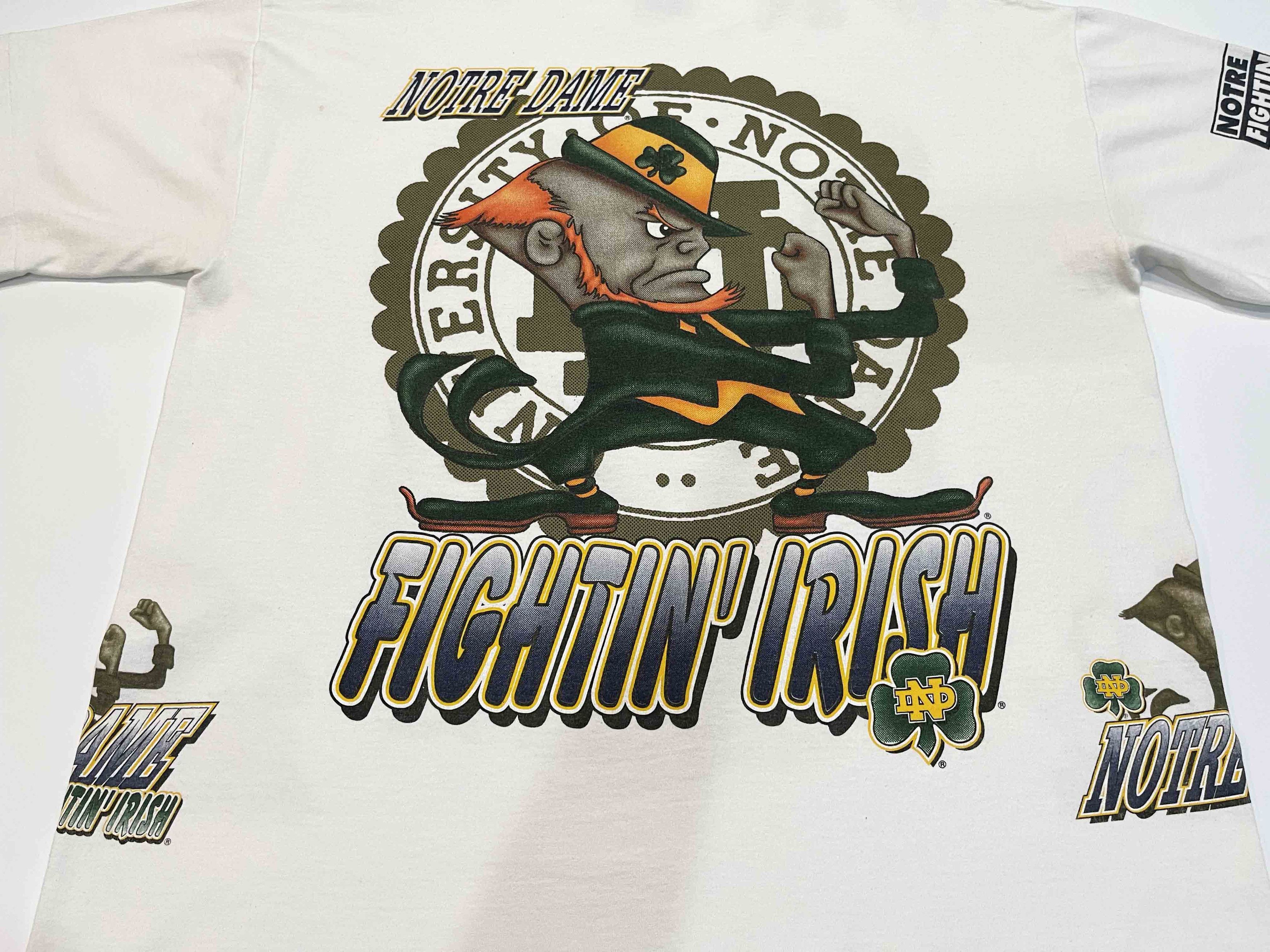 NCAA × Vintage Vintage Bulletin Athletic Notre Dame Fighting Irish T-Shirt Size US XL / EU 56 / 4 - 10 Thumbnail