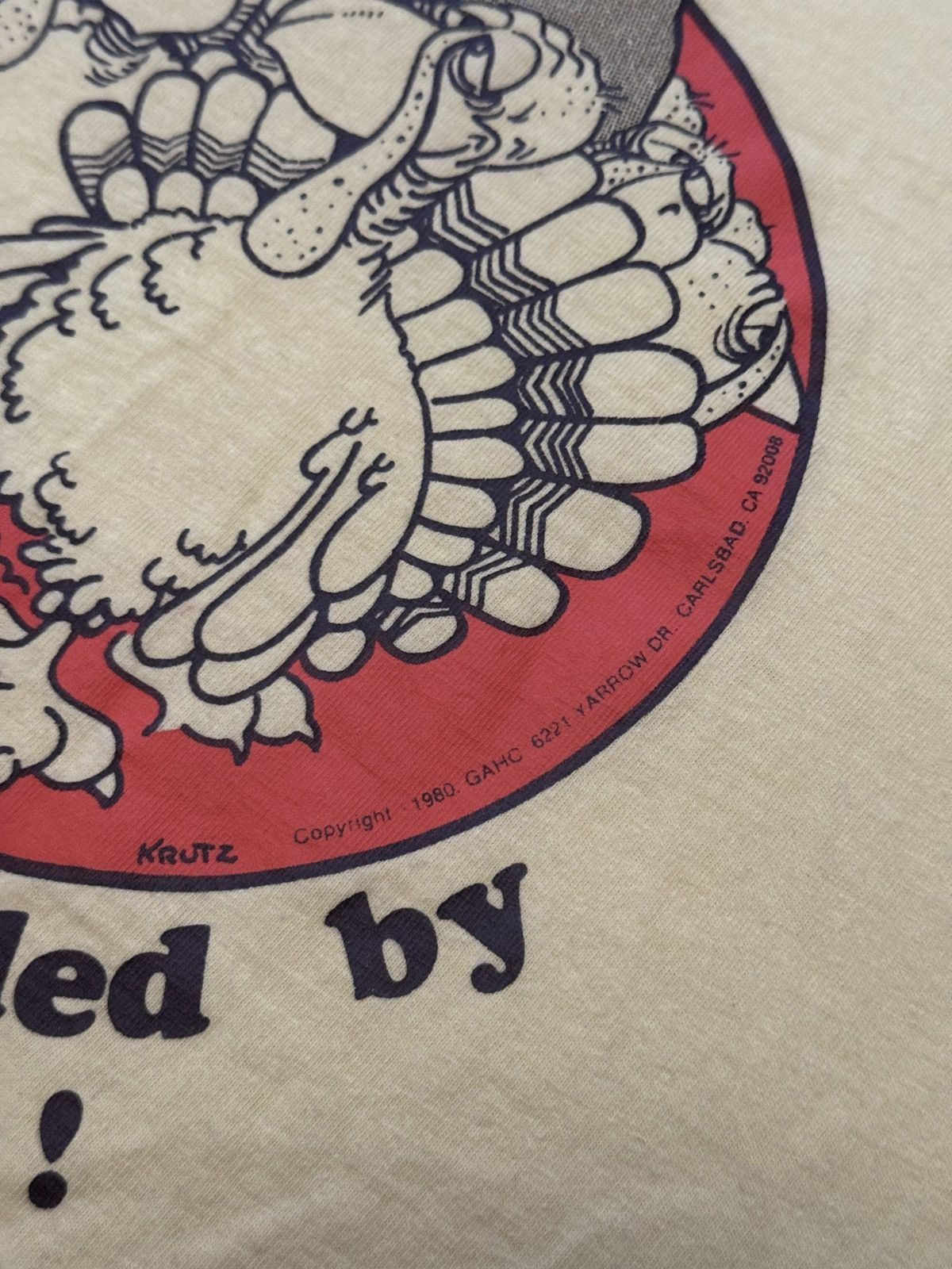 Hanes Vtg 70s 80s Surrounded By Turkeys Soar With Eagles T Shirt Size US L / EU 52-54 / 3 - 4 Thumbnail