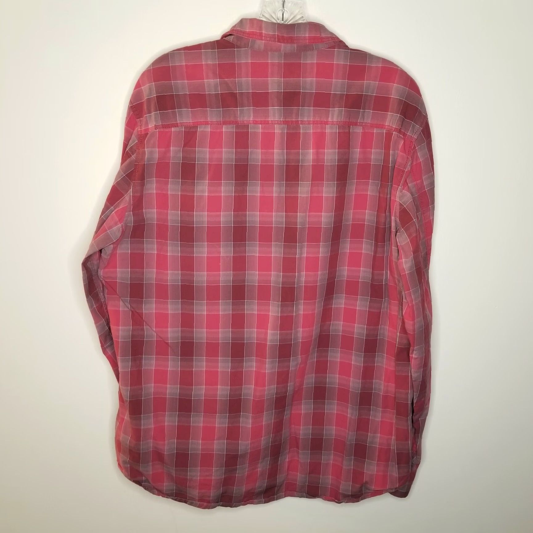 Calvin Klein Calvin Klein Mens Red Long Sleeve Button Up Size L Size US L / EU 52-54 / 3 - 4 Thumbnail