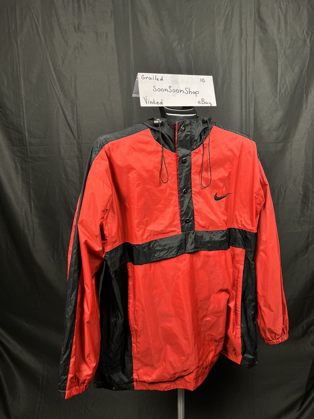Designer × Nike ACG × Vintage Vintage 80s 90s Nike ACG big swoosh anoraque Size US M / EU 48-50 / 2 - 1 Thumbnail