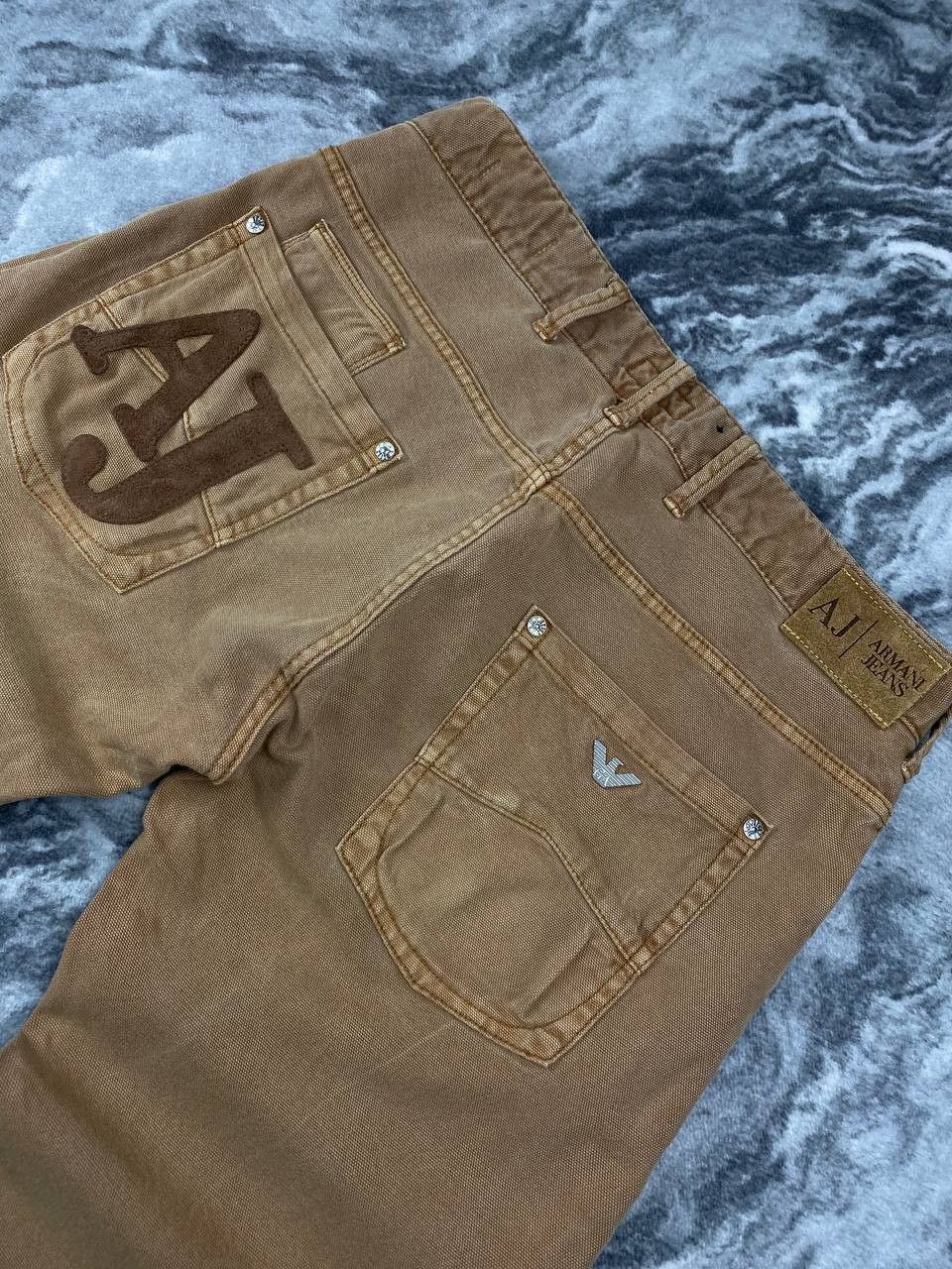 Armani Vintage Armani Jeans Denim Jeans Big Logo AJ Men Size 33х34 Size US 33 - 4 Thumbnail