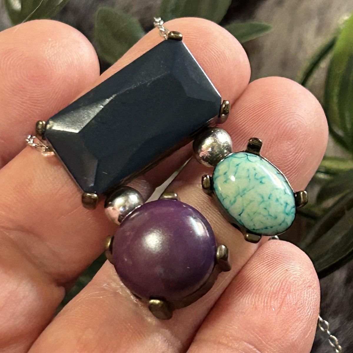 Handmade Handcrafted salvaged repurpose pendant on chain necklace Size ONE SIZE - 1 Thumbnail