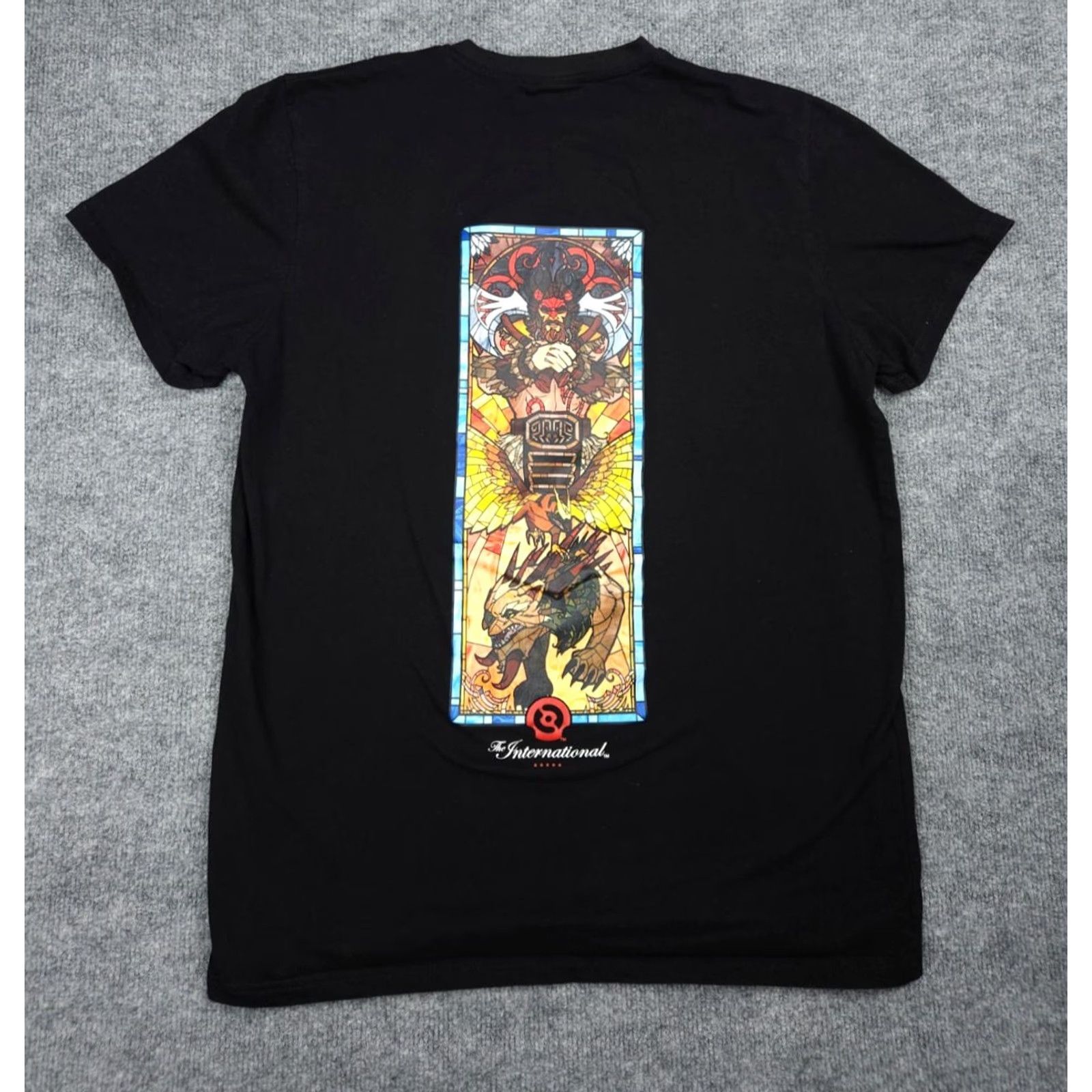 Doublet DOTA 2 T-Shirt Men's XL Black Graphic Double Sided TI 12 Beast International Roller Valve Theme Game Men Regular Crew Neck Short Sleeve Cotton Shirt Size US XL / EU 56 / 4 - 4 Thumbnail