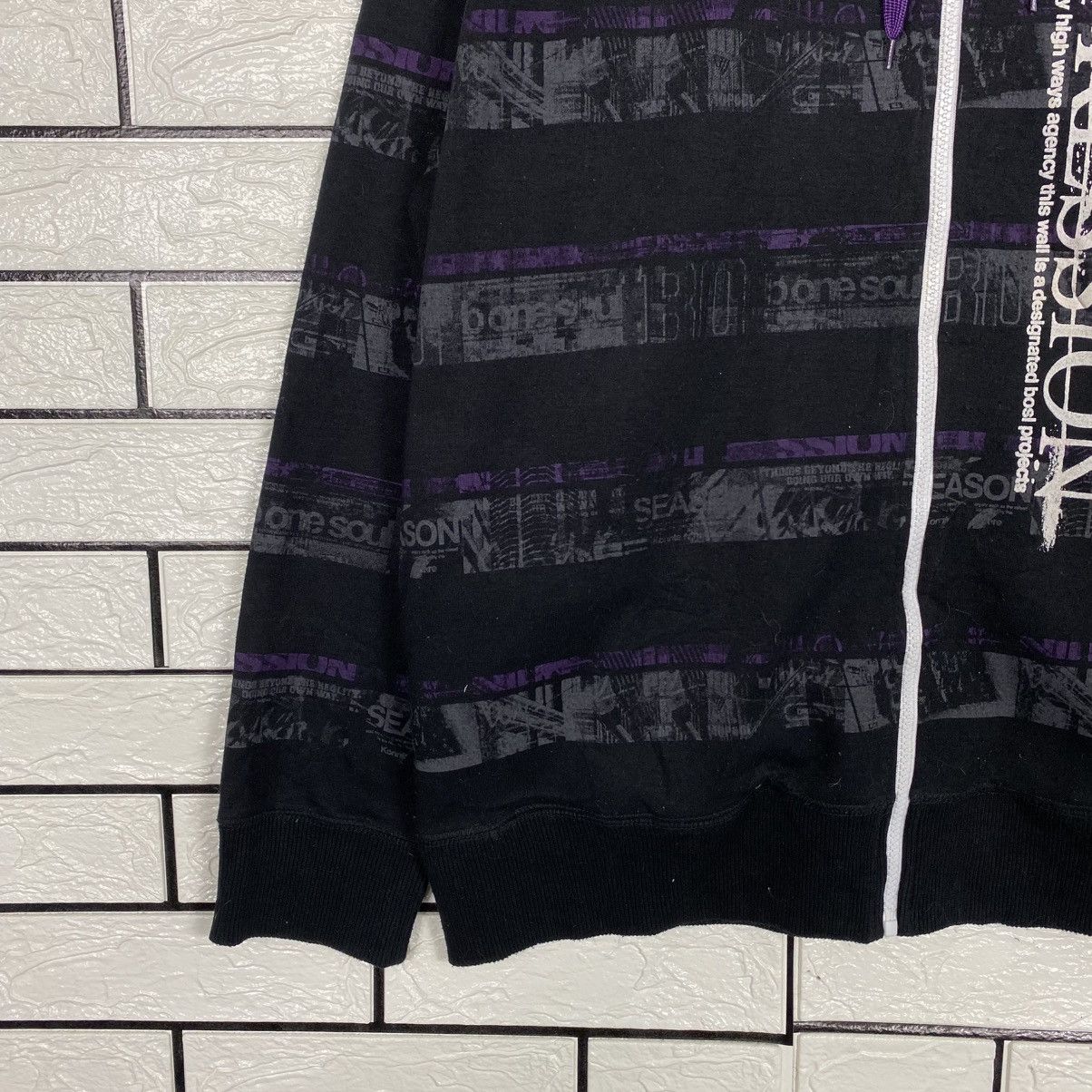 Japanese Brand 📌B One Soul Zipper Hoodie Full Print Size US XL / EU 56 / 4 - 5 Thumbnail