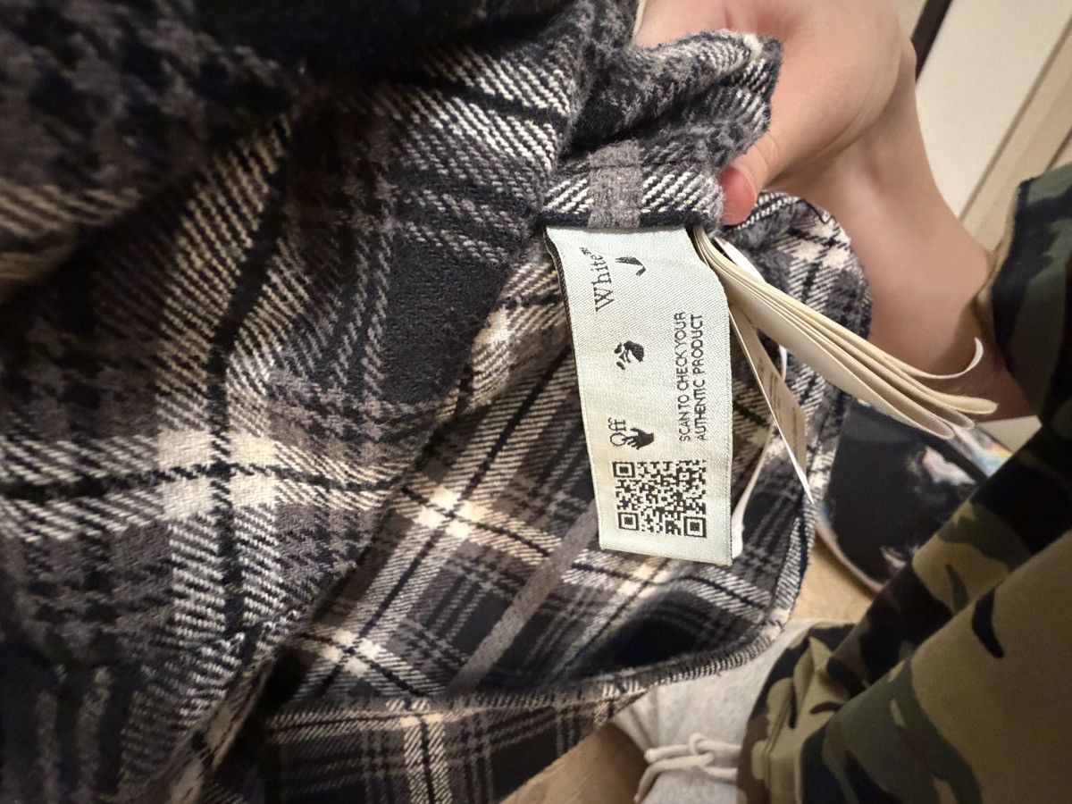 Off-White OFF-WHITE Stencil Flannel Check Shirt Size US S / EU 44-46 / 1 - 8 Thumbnail