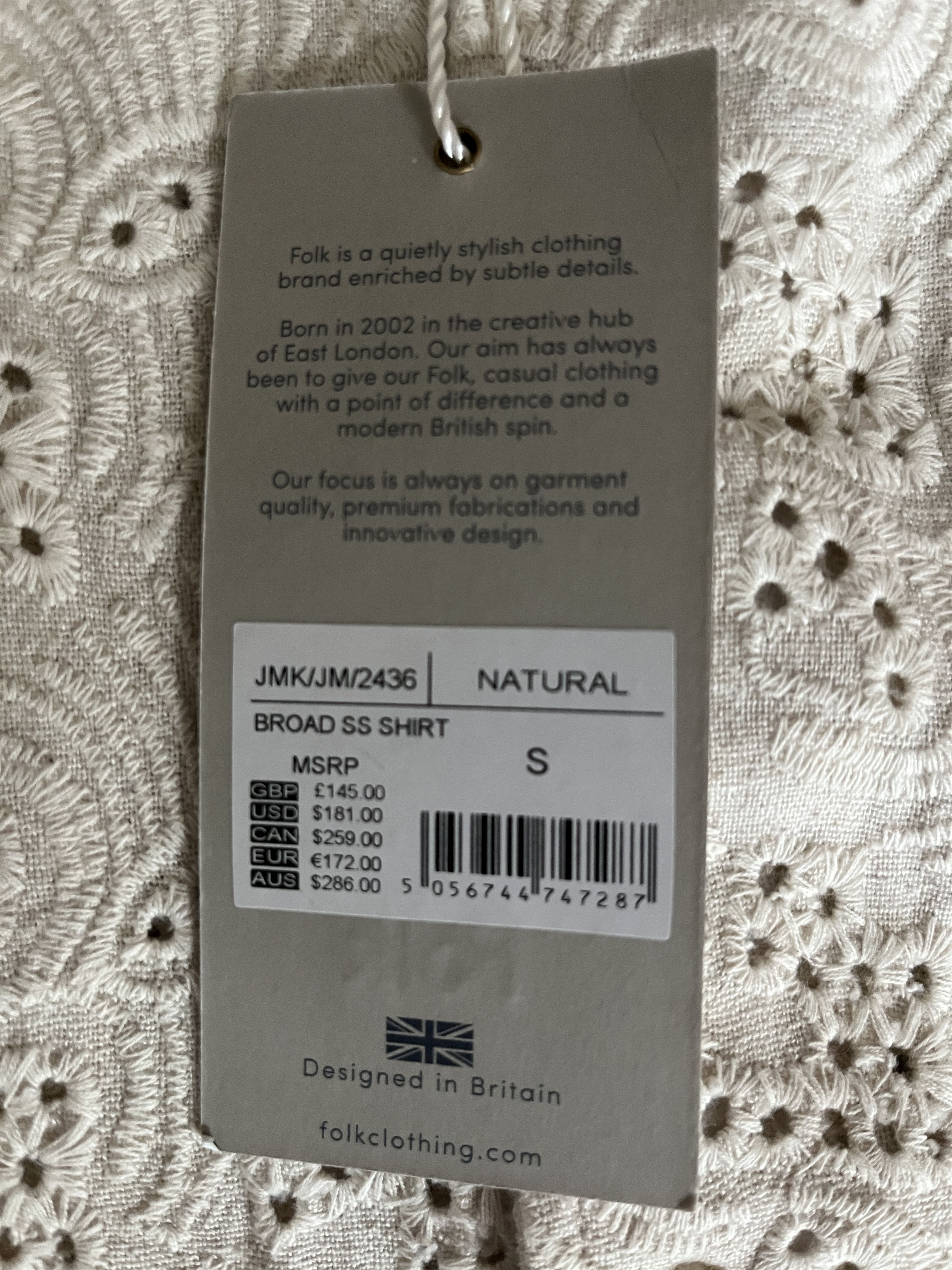 Folk Folk Crochet Eyelet Summer Button Up Size US S / EU 44-46 / 1 - 3 Thumbnail