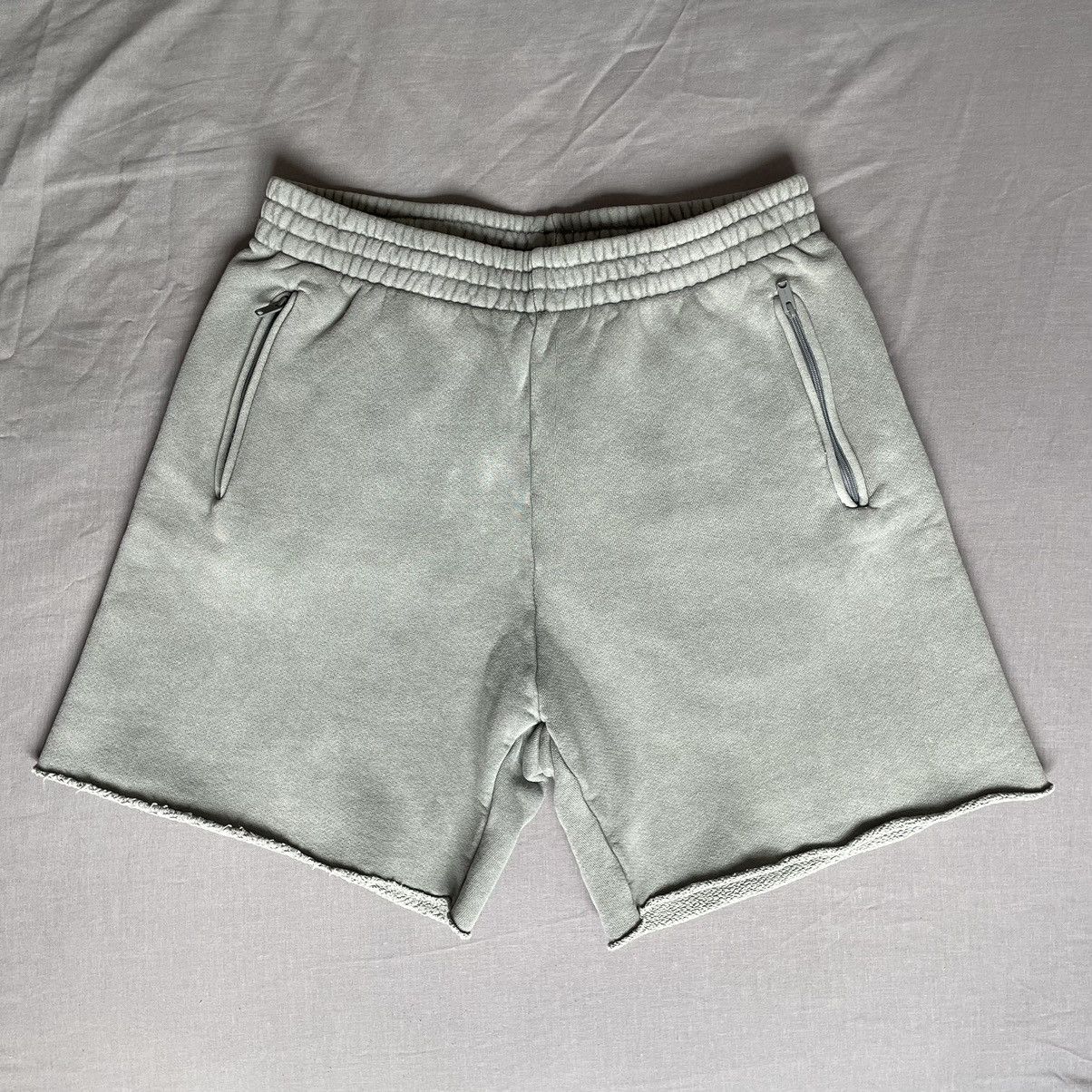 image of Yeezy Season 6 Gravel Shorts Xs in Grey, Men's (Size 30)