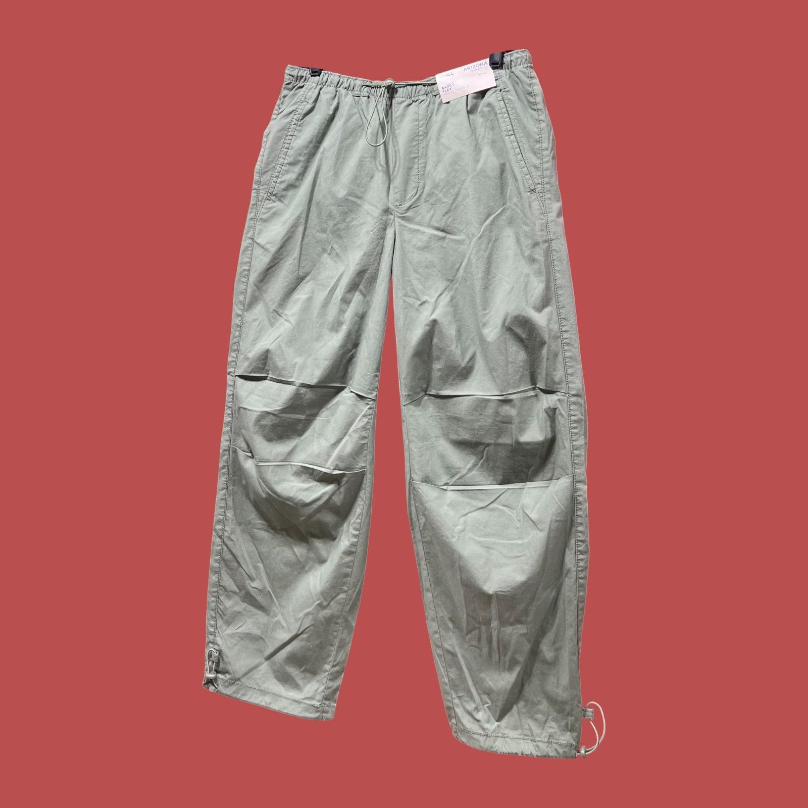 Arizona Jean Co. Arizona - Men's Drawstring Waist Baggy Fit Cargo Pant - Gree Size ONE SIZE - 19 Thumbnail