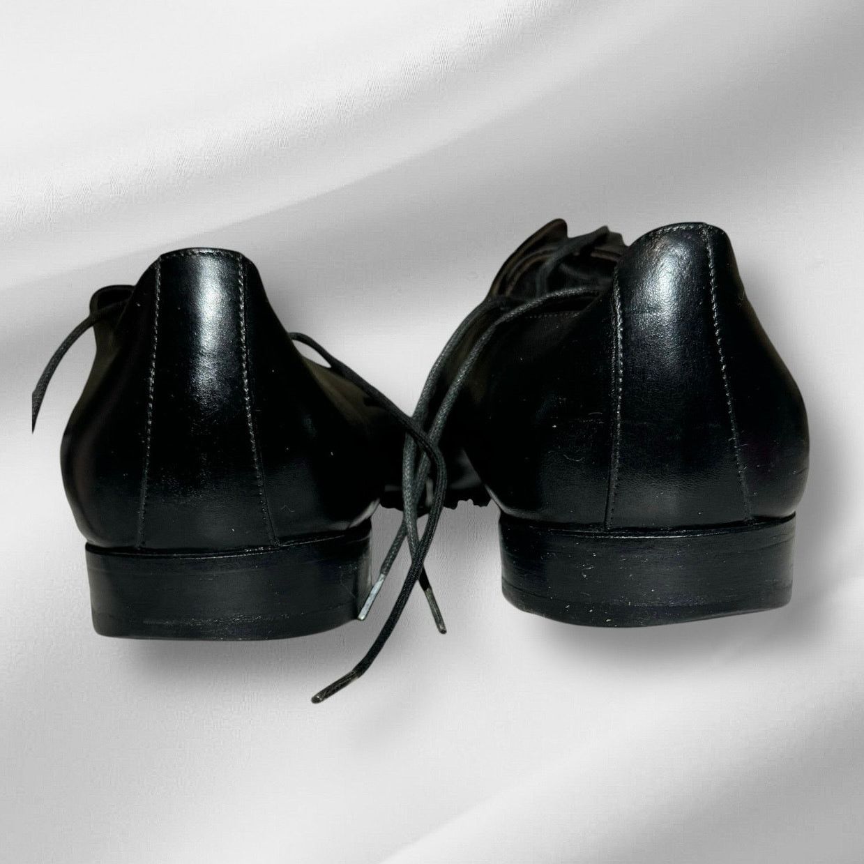 Bruno Magli Bruno Magli Mens Black Leather Dress Shoes Sz 10 #1101 342 Size US 10 / EU 43 - 5 Thumbnail