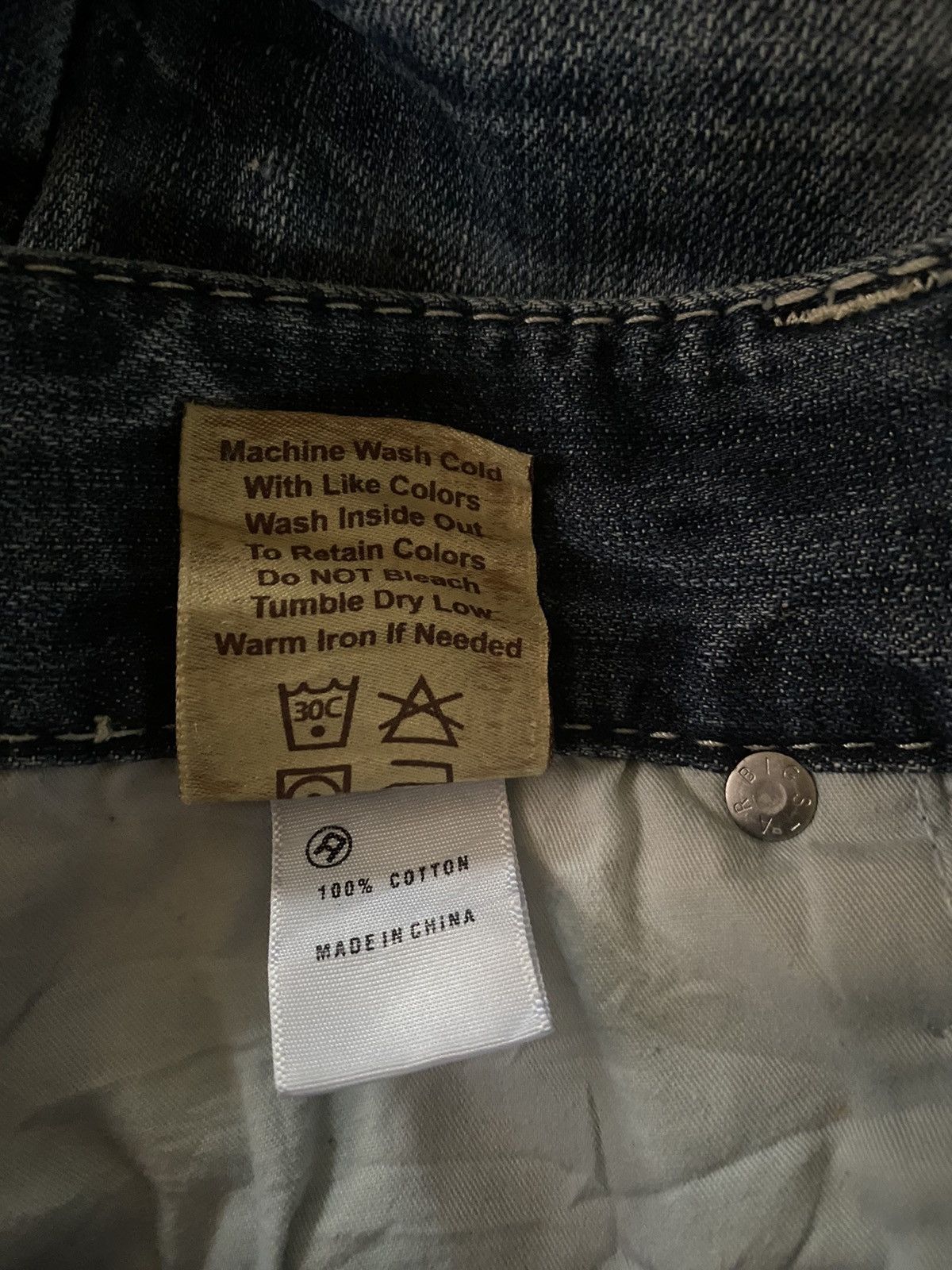 Affliction × Big Star × Vintage Vintage Big Star Distressed Bootcut Denim Size US 33 - 13 Thumbnail