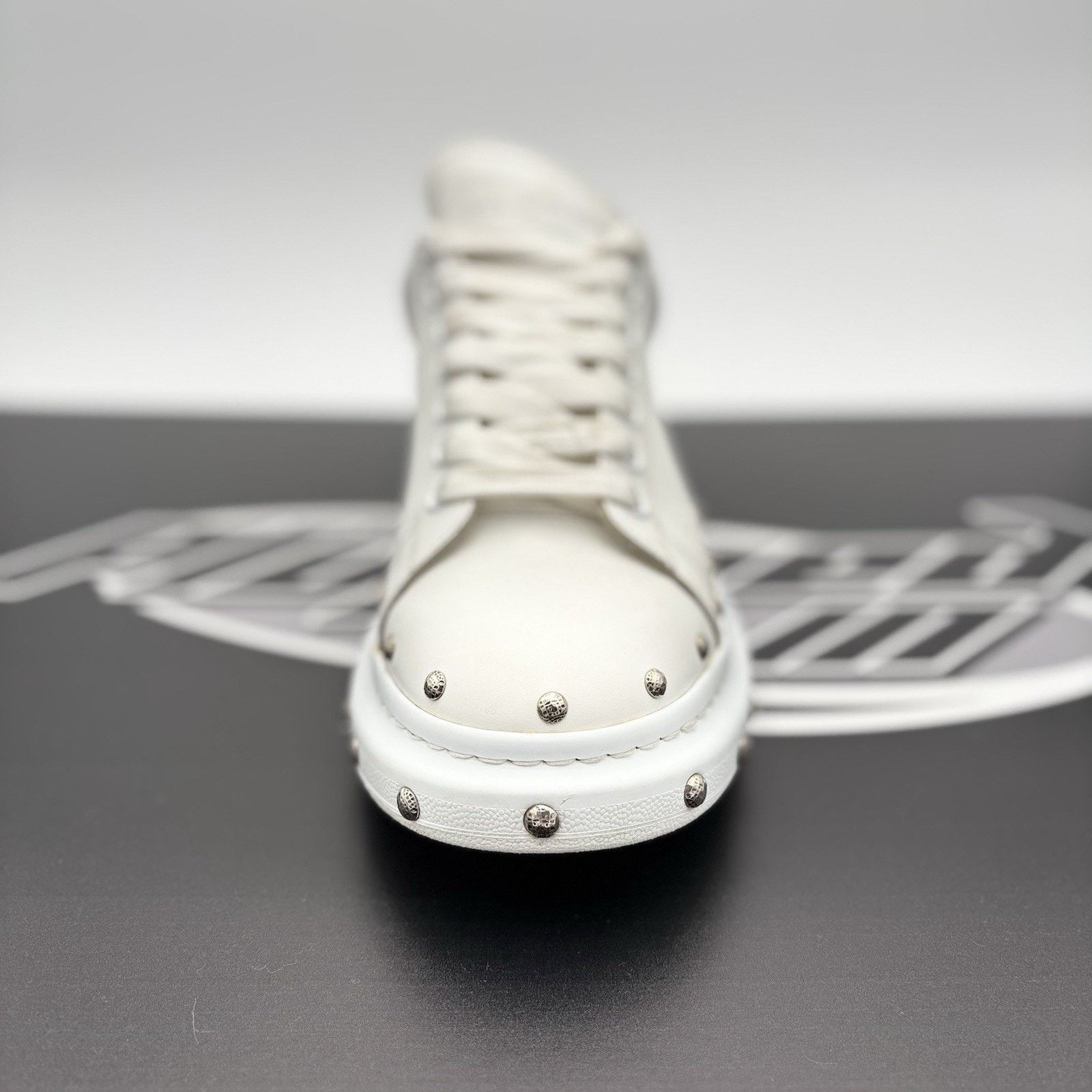Alexander McQueen Alexander McQueen Front Studded ' White, Black ' | GREAT! Size US 11 / EU 44 - 15 Thumbnail