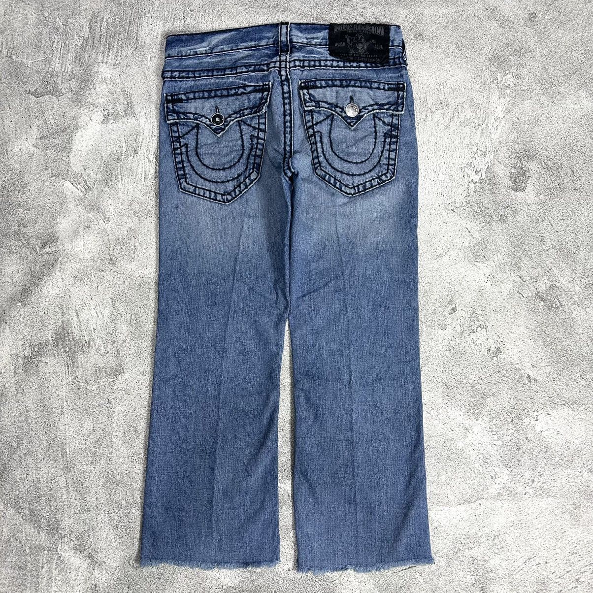 True Religion Vintage True Religion Billy Super T Disstread Flare Denim Size US 34 / EU 50 - 1 Thumbnail