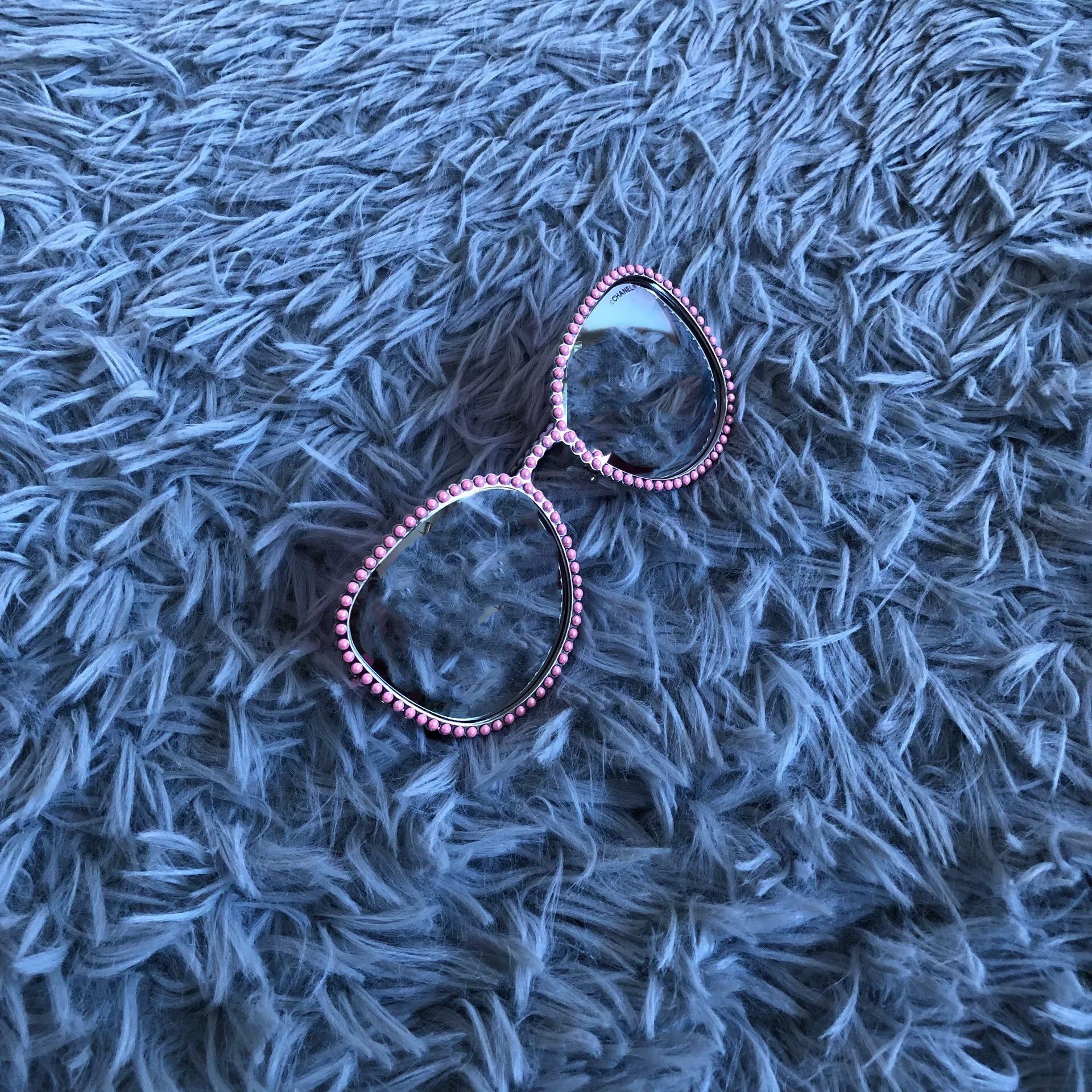 Chanel Chanel Pink Pearl Sunglasses Size ONE SIZE - 1 Thumbnail