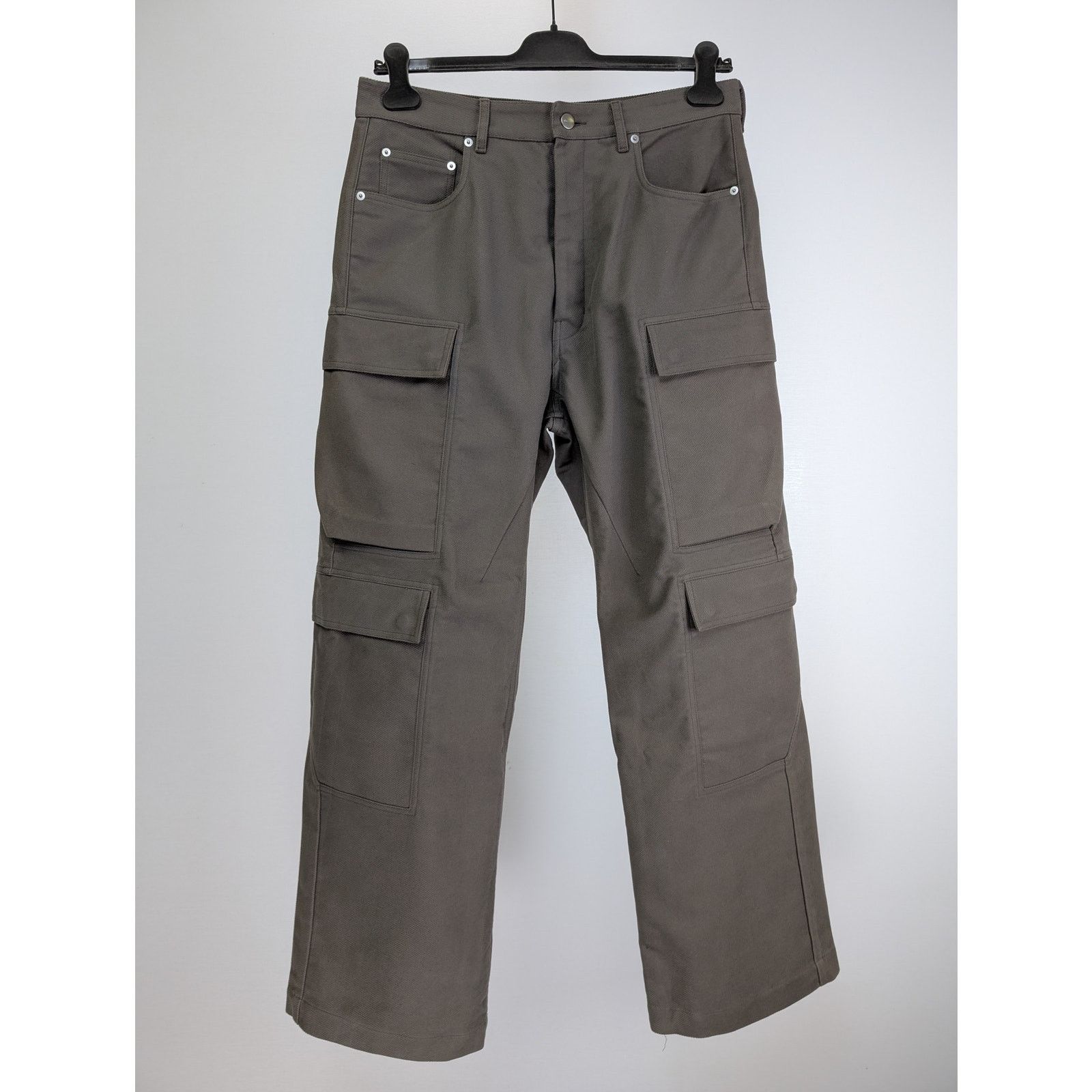 Rick Owens o1rshd1 Double Cargo Pants in Dust Size US 31 - 7 Thumbnail