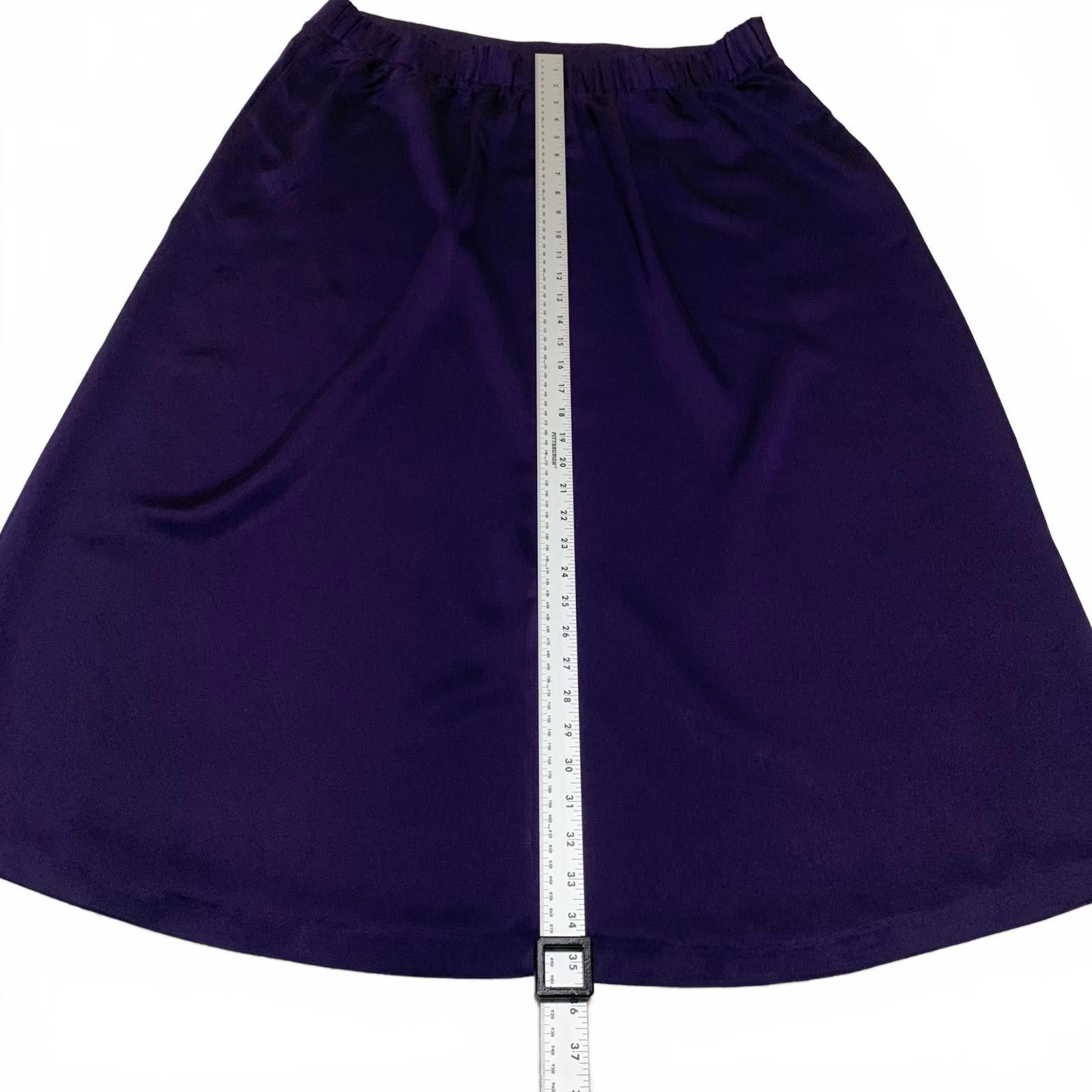 Other Eloquii Women's Size 16 Purple A-Line Skirt MIDI W38 Size 38" / US 16 / IT 52 - 7 Thumbnail