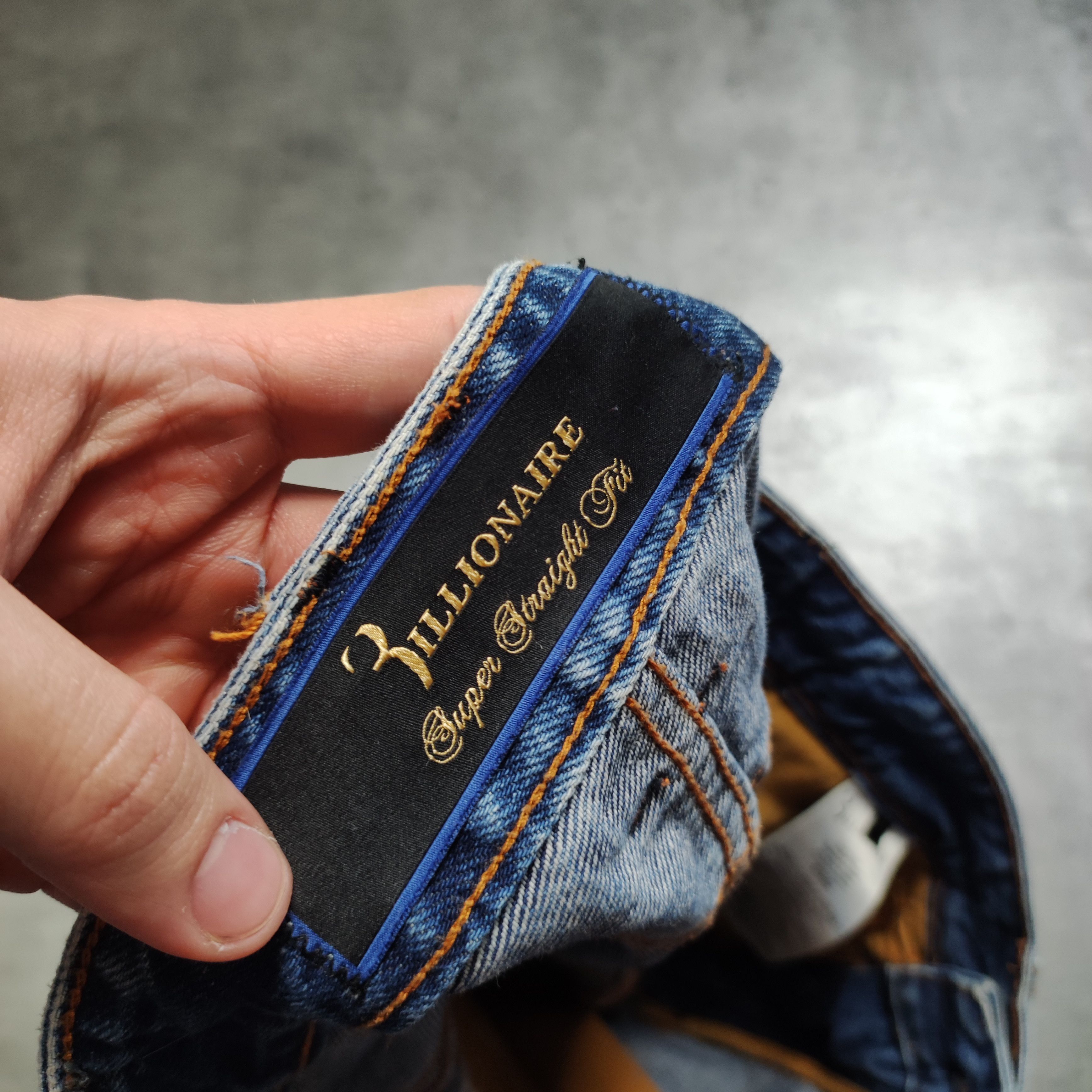 Billionaire Couture RARE Billionaire Couture Italy Crocodile Distressed Denim Size US 32 / EU 48 - 7 Thumbnail