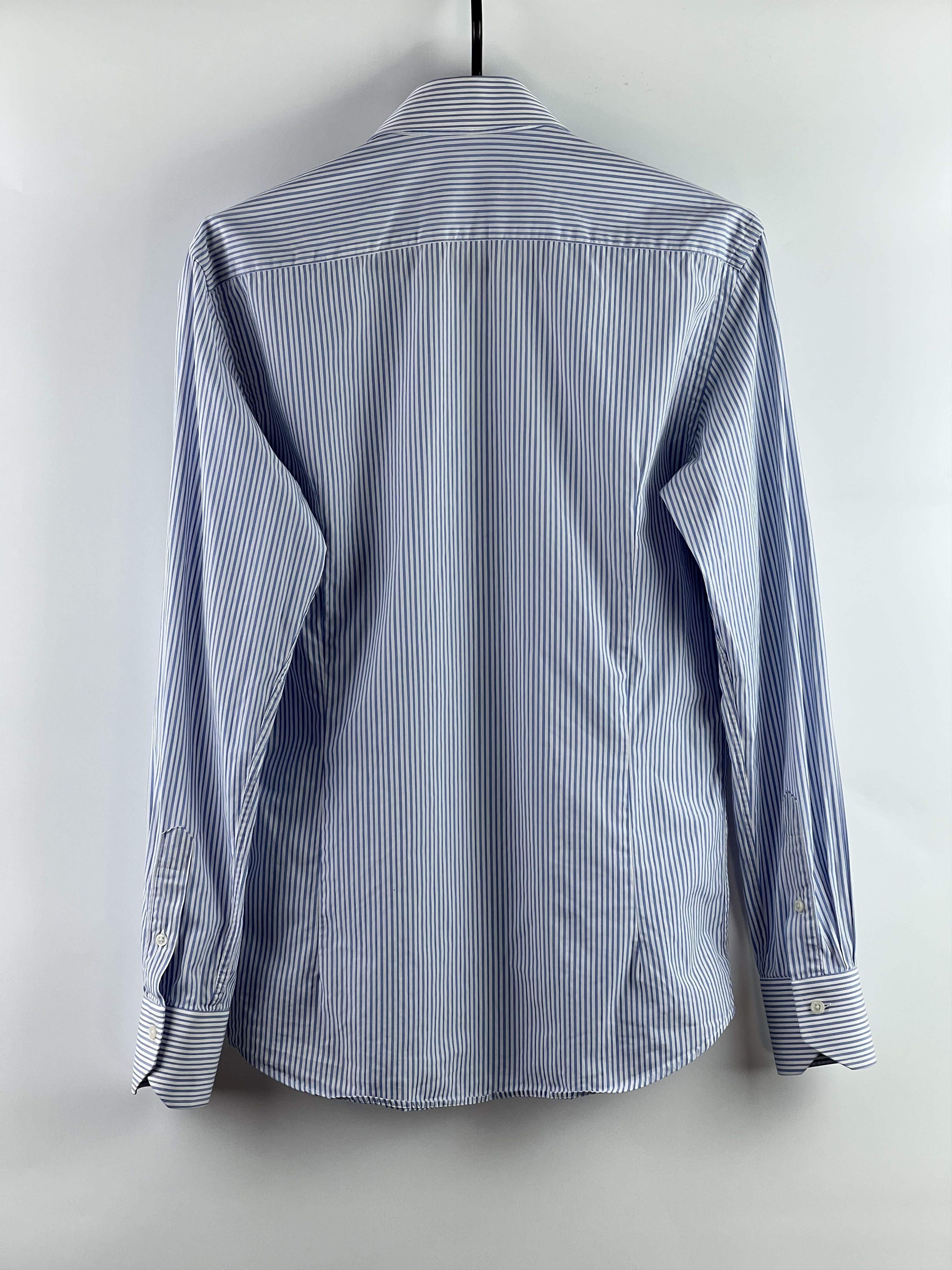 Balmain Balmain Men's Striped Button Up Shirt Size 37-38(S) Size US S / EU 44-46 / 1 - 2 Thumbnail