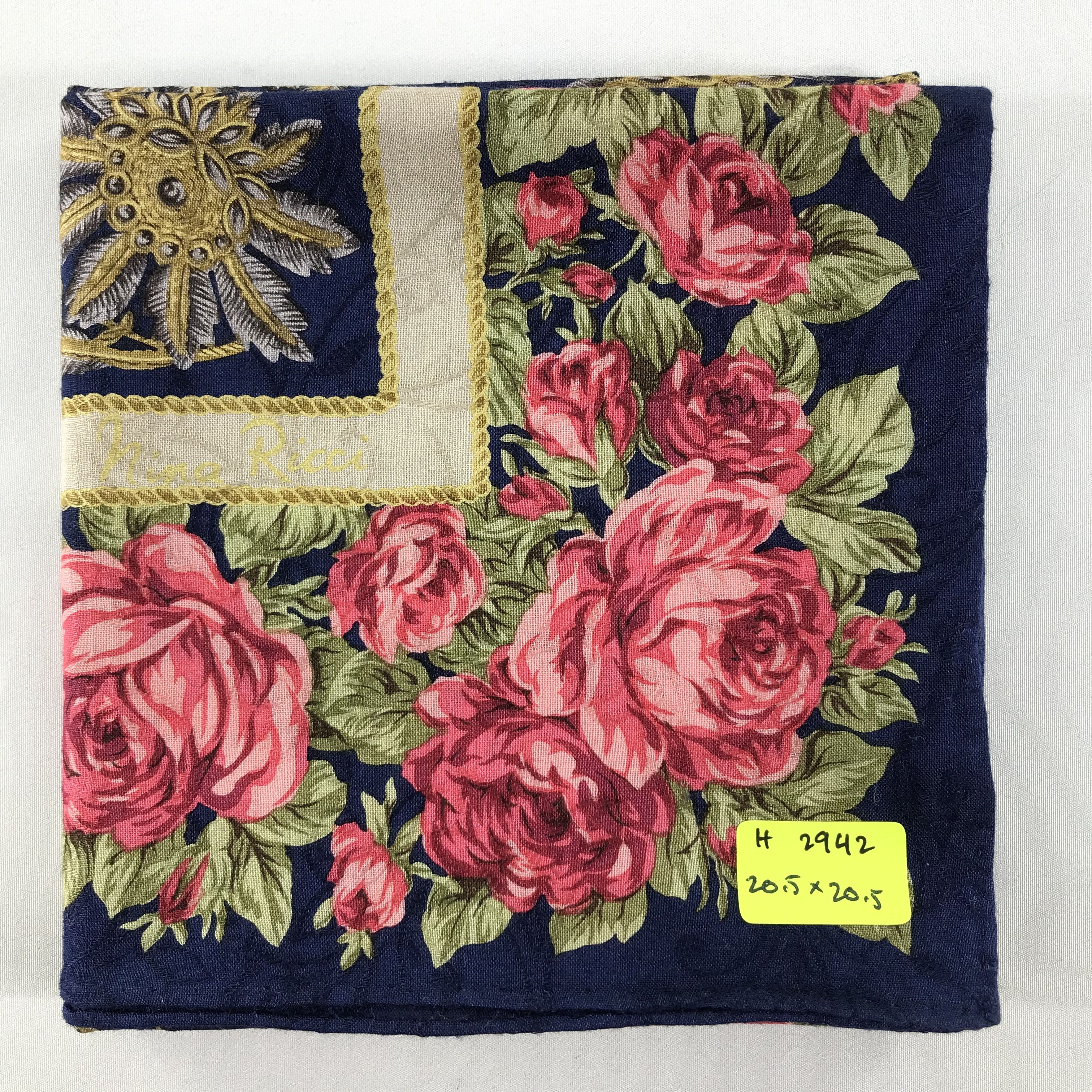 Vintage Vintage Flower Bandana/ Handkerchief / Neckerchief Size ONE SIZE - 5 Thumbnail