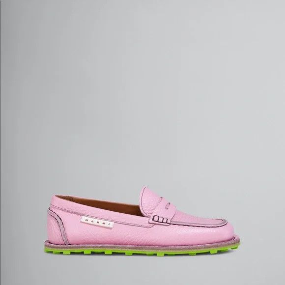 Marni o1y0225 Leather Loafers in Pink Size US 12 / EU 45 - 1 Thumbnail