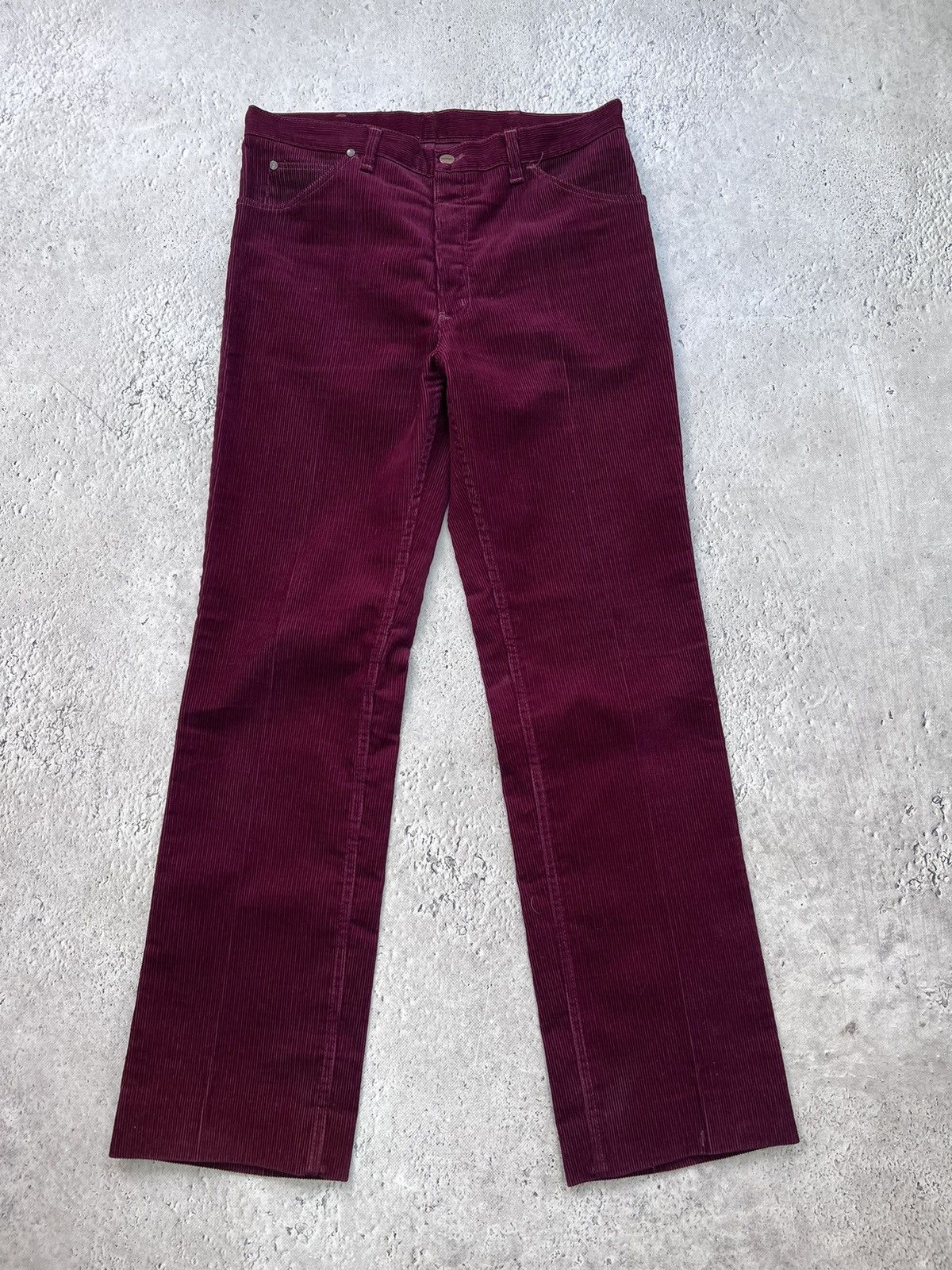 Vintage × Wrangler Vintage Corduroy Wrangler Wrancher Flare Trousers Size US 33 - 2 Thumbnail