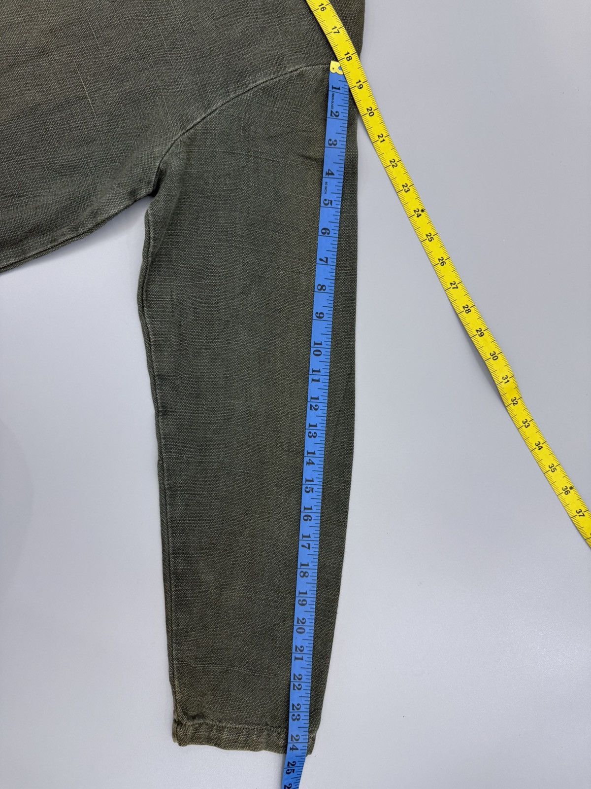 Blue Blue Japan GAIJIN MADE Handwoven Hemp Halfzip Anorak Jumper Jacket Size US M / EU 48-50 / 2 - 15 Thumbnail