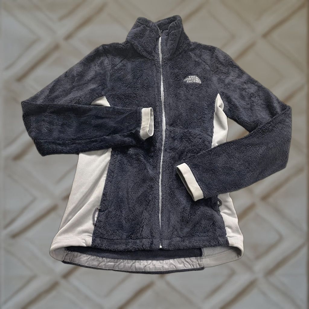 The North Face The North Face Jacket Women XS The North Face Osito C663 Fleece Mid-Length Long Sleeve Zip Pocket Blue White Full Zip Size XS / US 0-2 / IT 36-38 - 1 Thumbnail