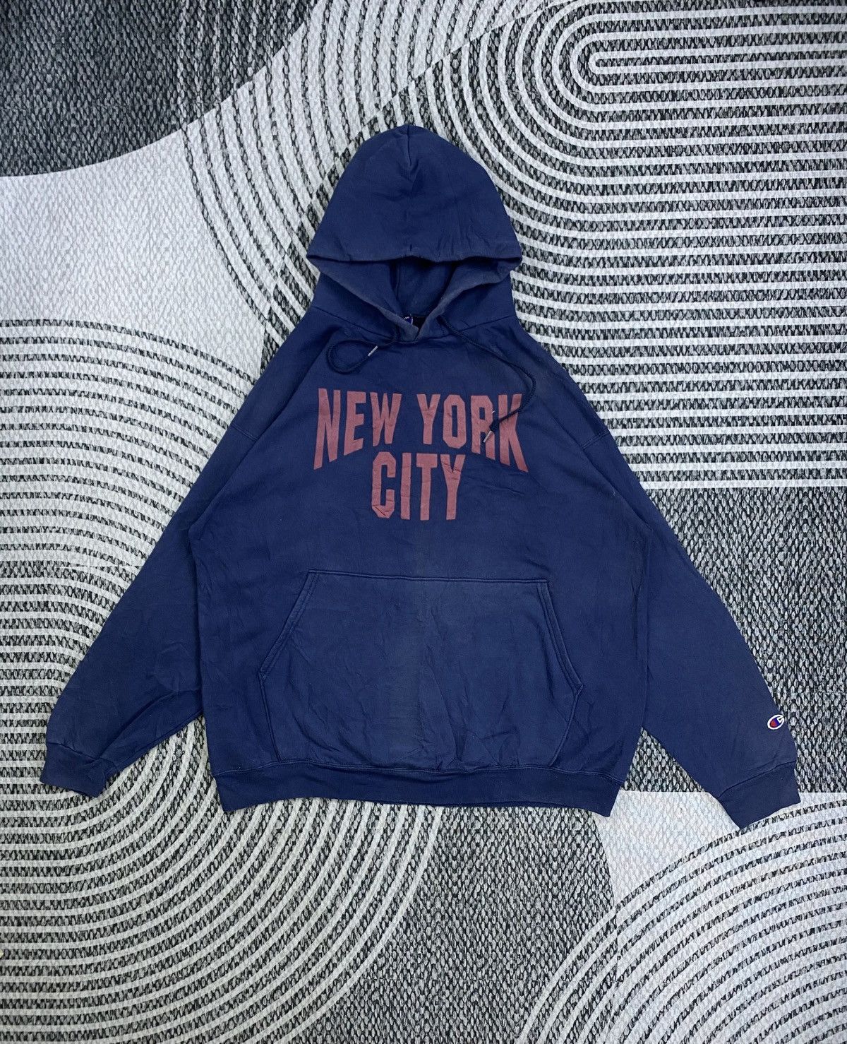 Champion Vintage Champion New York City Spellout Sweatshirt Hoodie Size US XL / EU 56 / 4 - 1 Thumbnail