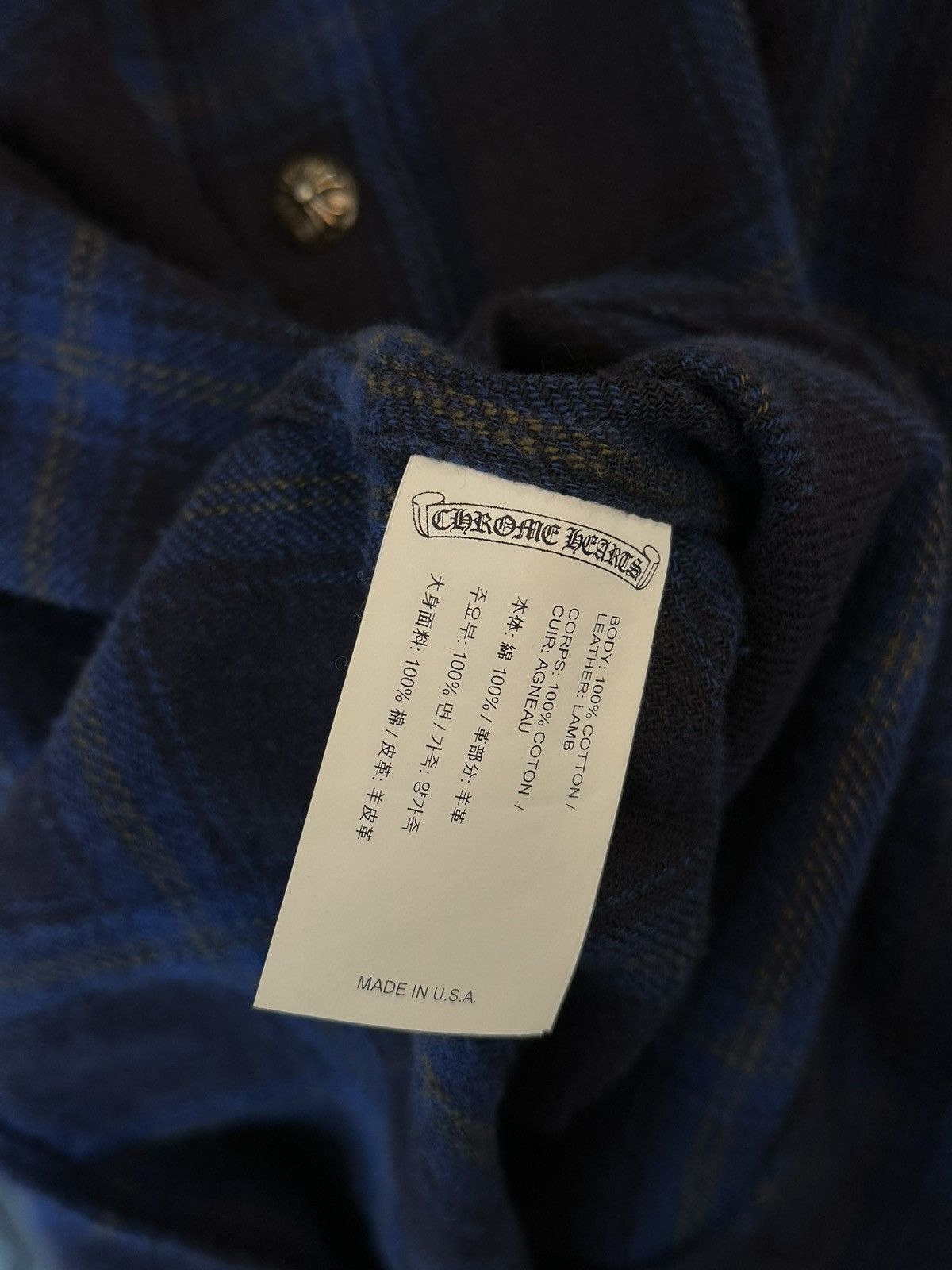 Chrome Hearts CHROME HEARTS FLOODED PATCH FLANNEL XXL Size US XXL / EU 58 / 5 - 5 Thumbnail