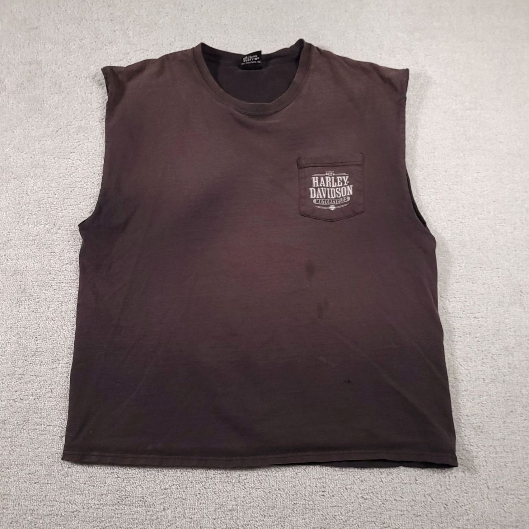 Harley Davidson Harley-Davidson Tank Sleeveless Shirt XLThe Trail Of Honor Veterans Jackson MS Shirt Men XL Black 90s Biker Grunge Motorcycle Nobodys Size US XL / EU 56 / 4 - 2 Thumbnail