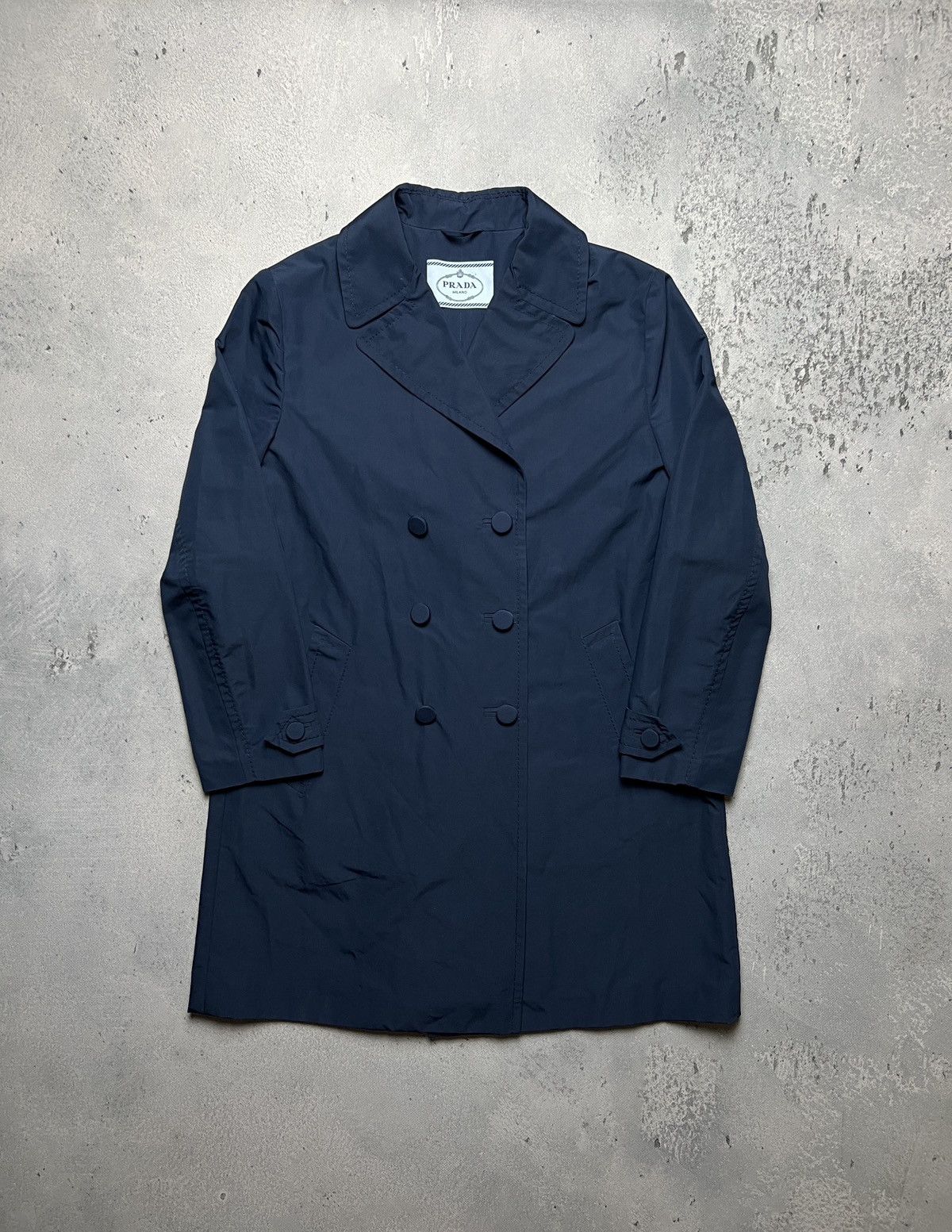 Prada Classic Prada Rain Trench Coat Double-Breasted Rare Blazer Size S / US 4 / IT 40 - 1 Thumbnail