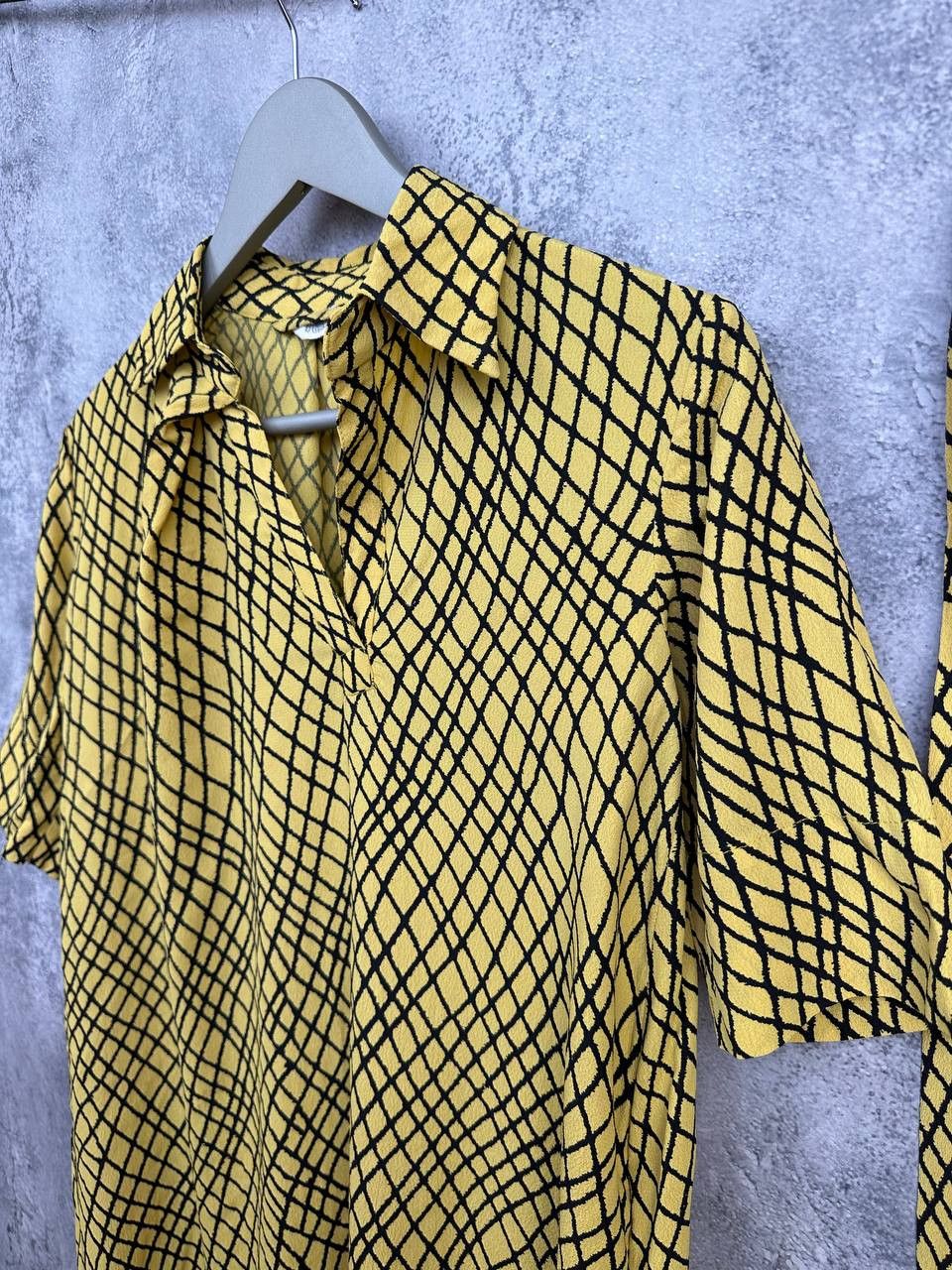Other TOAST Belted Collar Dress Abstract Pockets Viscose Oversized Size M / US 6-8 / IT 42-44 - 6 Thumbnail