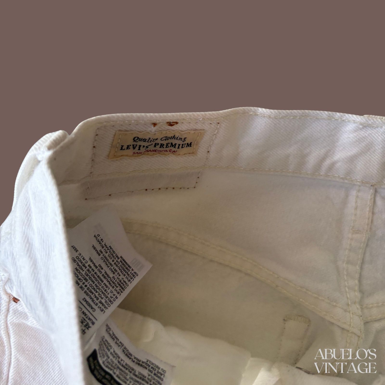 Levi's Levi’s Premium 501 | White Denim Raw Hem | Modern Classic Size 27" / US 4 / IT 40 - 2 Thumbnail