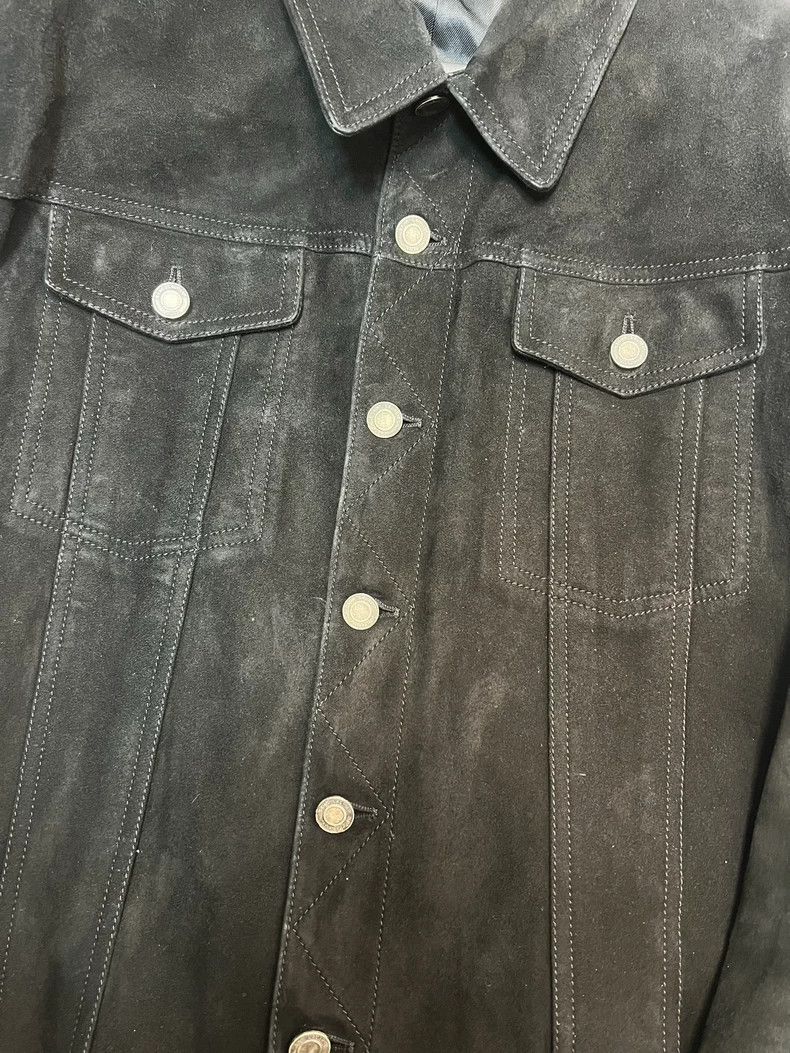 Saint Laurent Paris saint Laurent parisSS19 Black Flocked Suede Leather Jacket Size US L / EU 52-54 / 3 - 4 Thumbnail