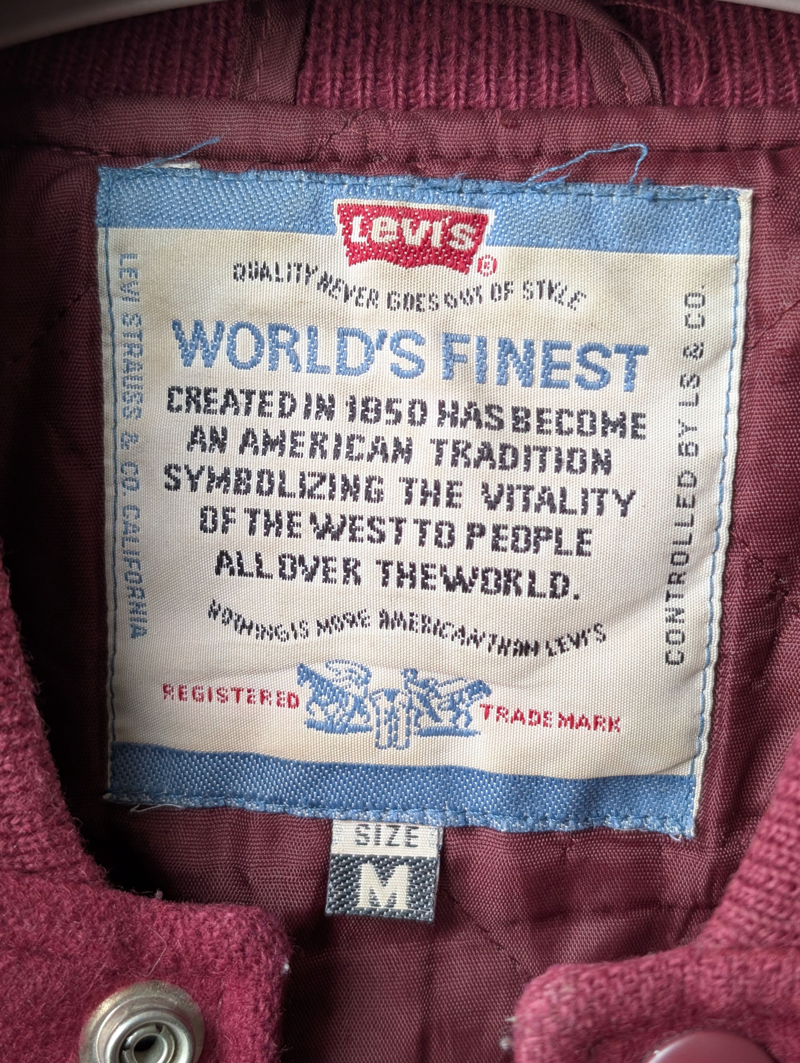 Levi's × Levi's Vintage Clothing 80's Varsity Jacket 'Worldwide Legend' Size US M / EU 48-50 / 2 - 7 Thumbnail