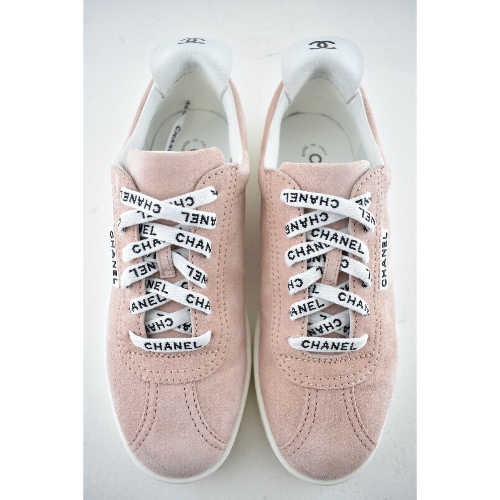 Chanel 20S Weekender CC Logo Laces Low Top Flat Runner Sneaker 42 Size US 12 / IT 42 - 4 Thumbnail