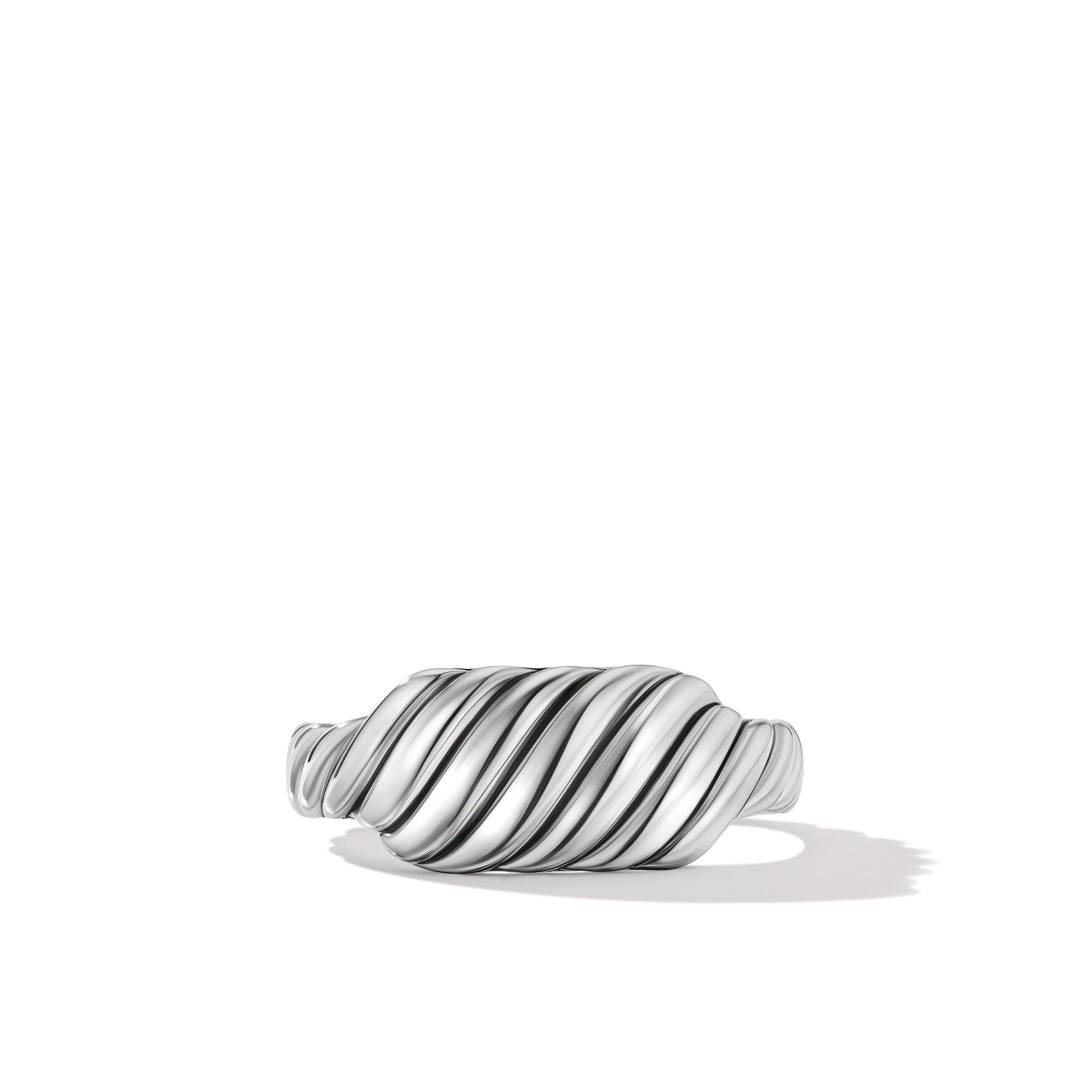 David Yurman o1w1db10325 Sculpted Cable Contour Ring in Sterling Silver Size ONE SIZE - 2 Thumbnail