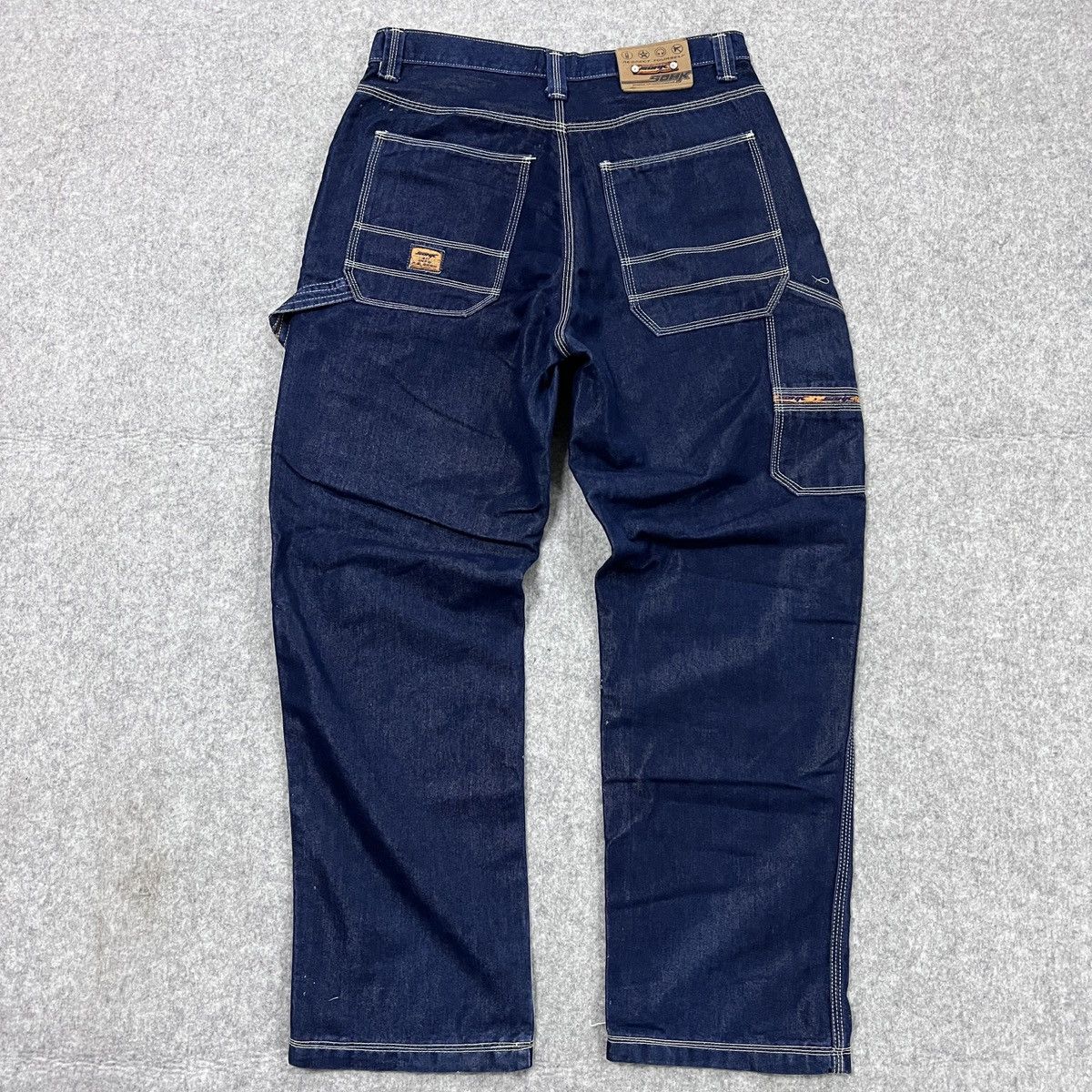 image of Dogtown x Jnco School Of Hard Knocks Baggy Pant in Blue, Men's (Size 32)