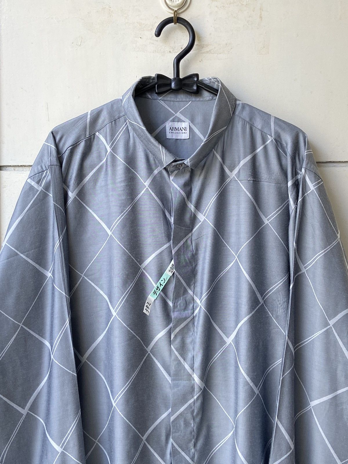 Armani Collezioni ARMANI COLLEZIONI Grey Shirt Size US XXL / EU 58 / 5 - 10 Thumbnail