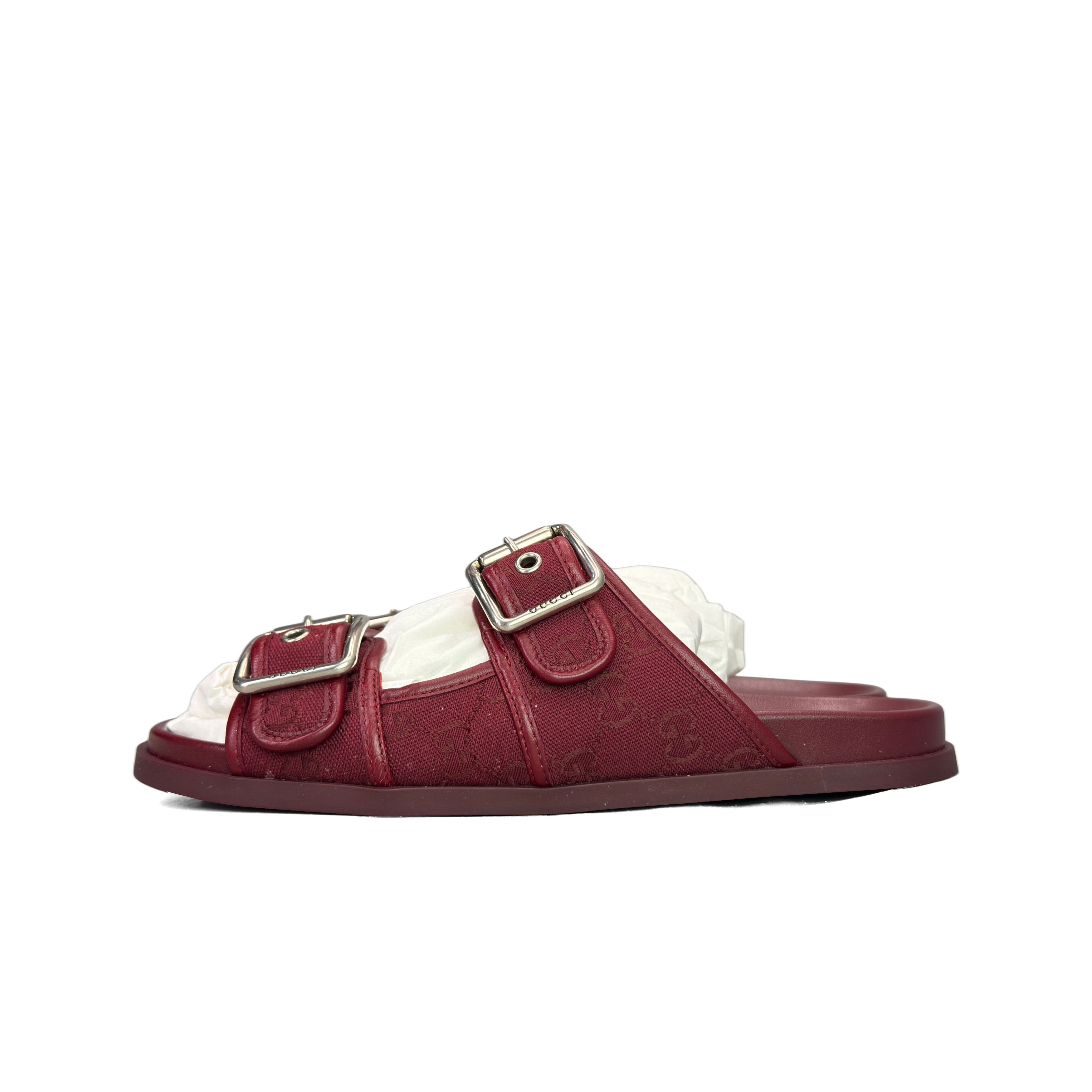 Gucci Gucci Monogram Buckle Sandals Size 9 Size US 9 / EU 42 - 1 Thumbnail
